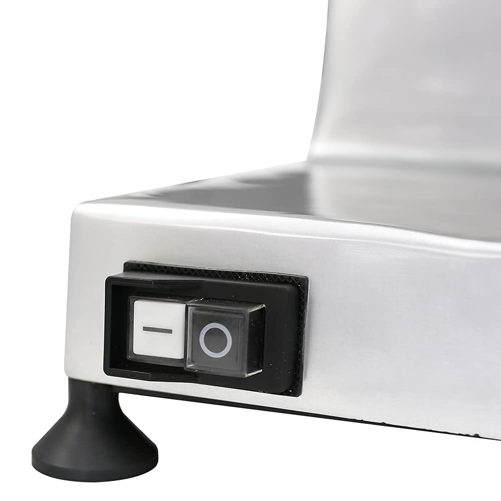 CMI Commercial 9-Inch Electric Deli Meat Slicer - Anodized Aluminum Semi-Automatic Frozen Meat, Cheese & Ham Slicer - Perfect for Delis, Butcher Shops & Home Kitchens