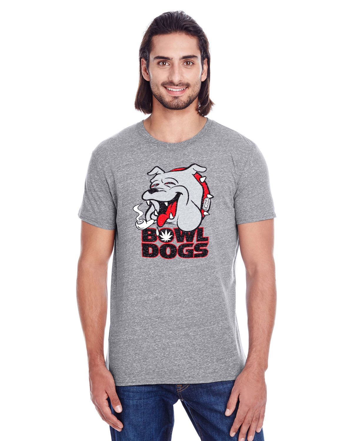 THUGA Smoke Bowl Dogs 420 T-Shirt - Funny Cannabis Lover Gift for Stoners & Dog Lovers