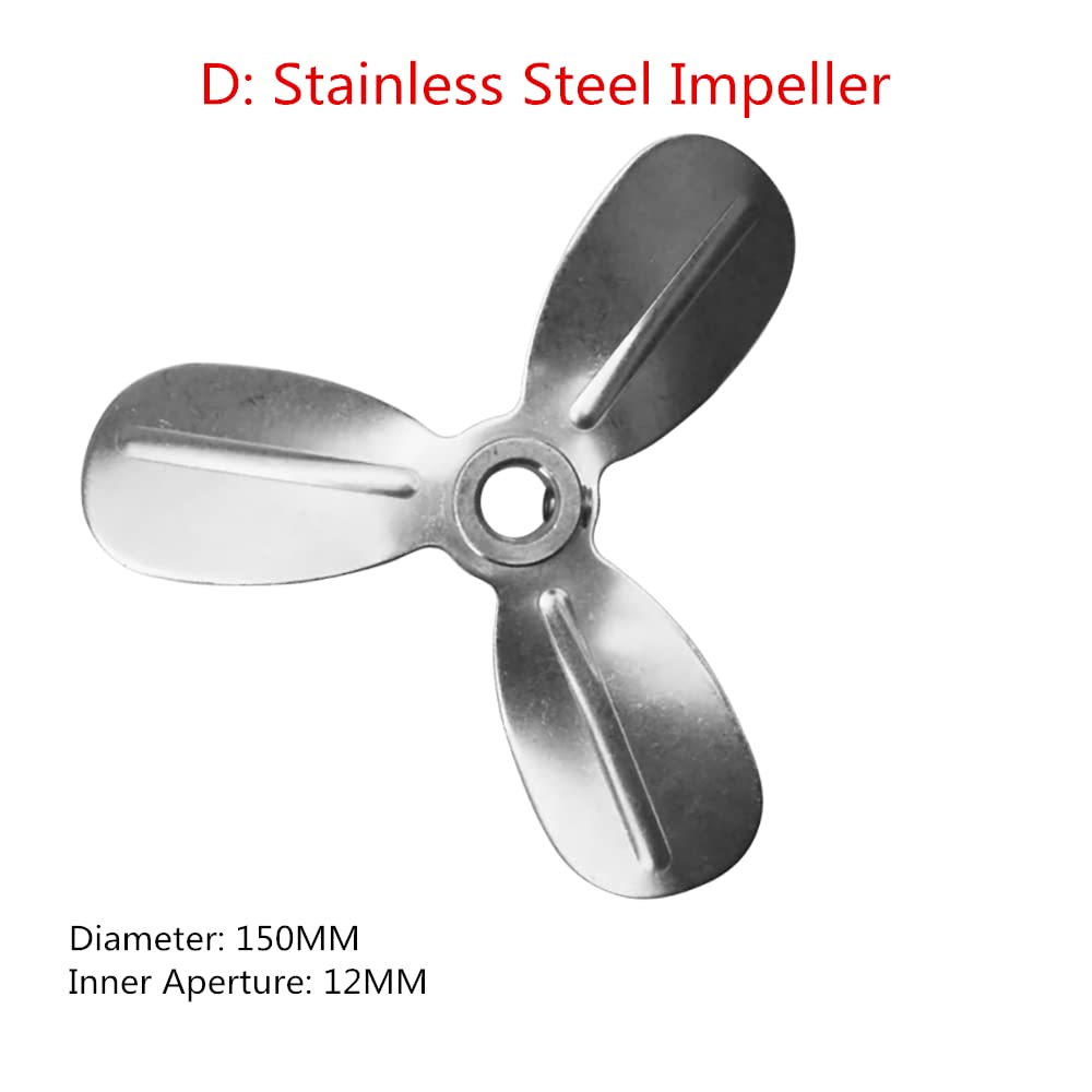 5 Gallon Pneumatic Mixer Impeller with 12MM Inner Aperture - Durable Plastic/Aluminum Alloy/Stainless Steel Options for Paint, Resin & Adhesive Mixing - Perfect for Industrial & DIY Projects