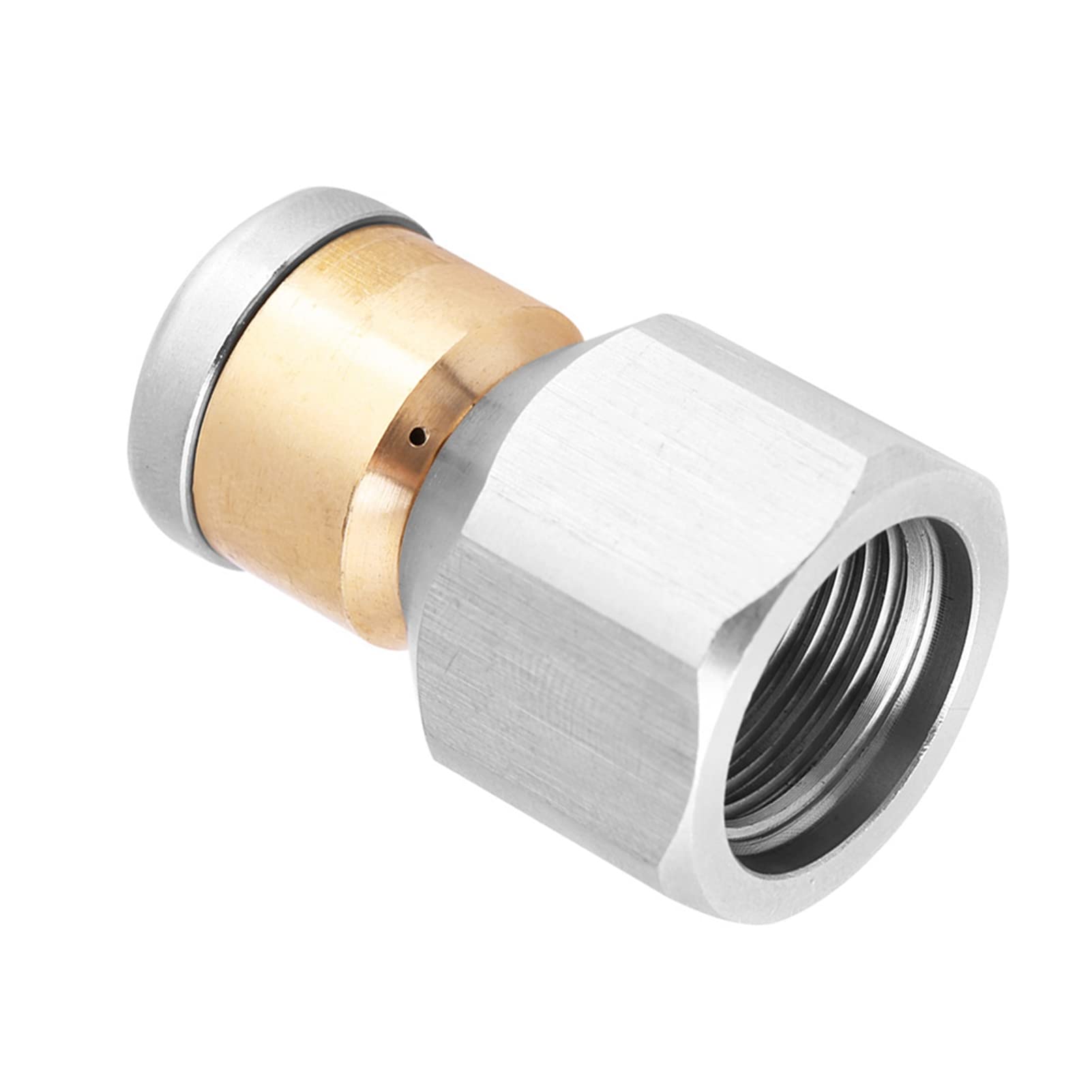 Stainless Steel Pressure Sewer Cleaning Nozzle - 3/8BSP Female SS304 Rotary Drain Pipe Washing Tool for Gardening, Car Washing & High-Pressure Cleaning | Heavy-Duty Plumbing & Outdoor Cleaning Accessory