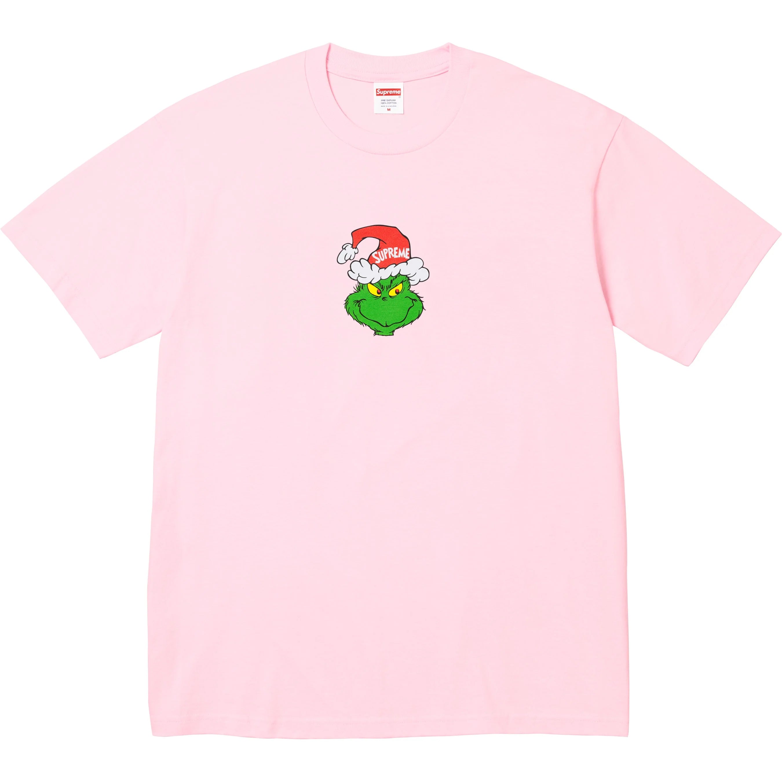 Supreme Grinch T-Shirt for Men & Women - Pink Christmas Graphic Tee - Perfect for Holiday Parties & Gifts