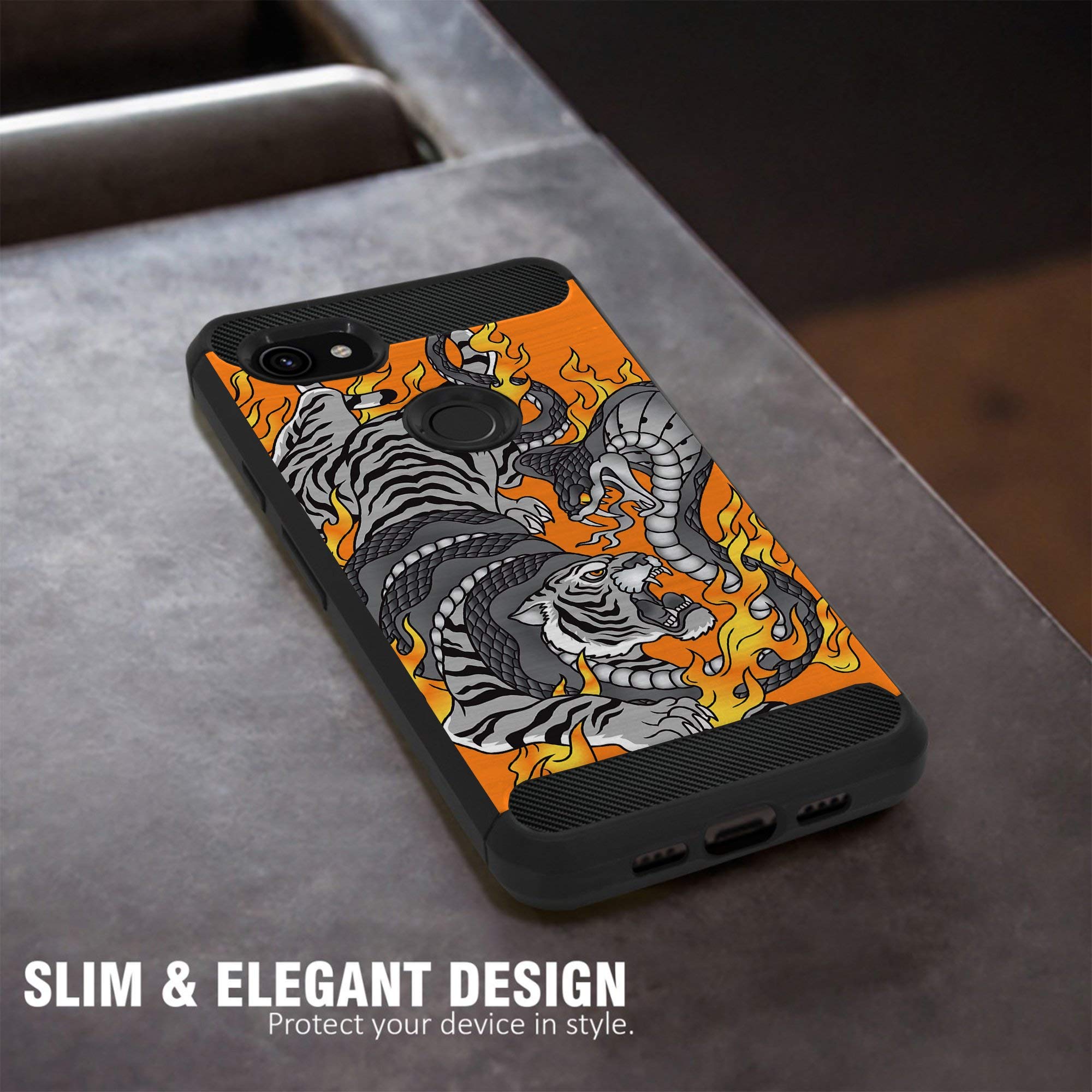 Google Pixel 3A Case - Cobra Tiger TPU Slim Protective Cover for Daily Use