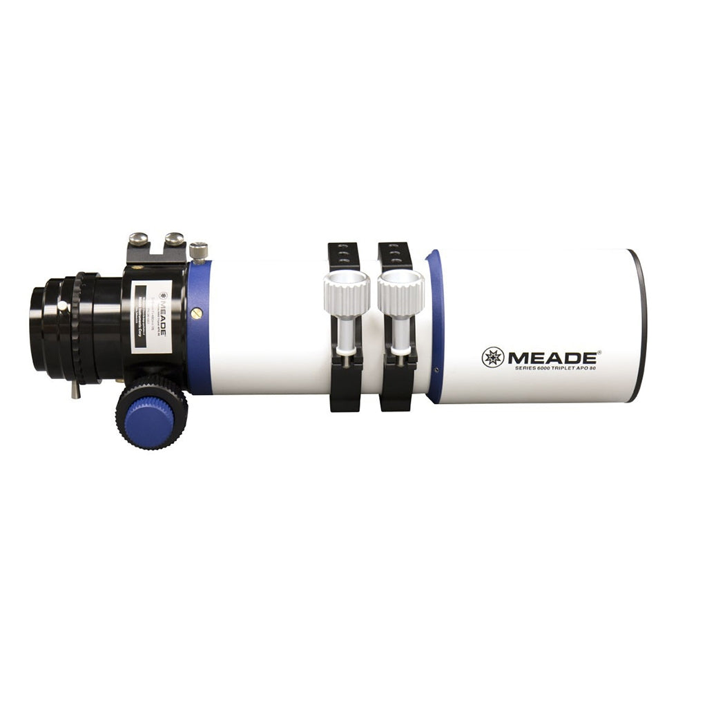 Meade 80mm Series 6000 f/6 ED APO Triplet Refractor Telescope - Premium Apochromatic Lens for Astrophotography & Stargazing