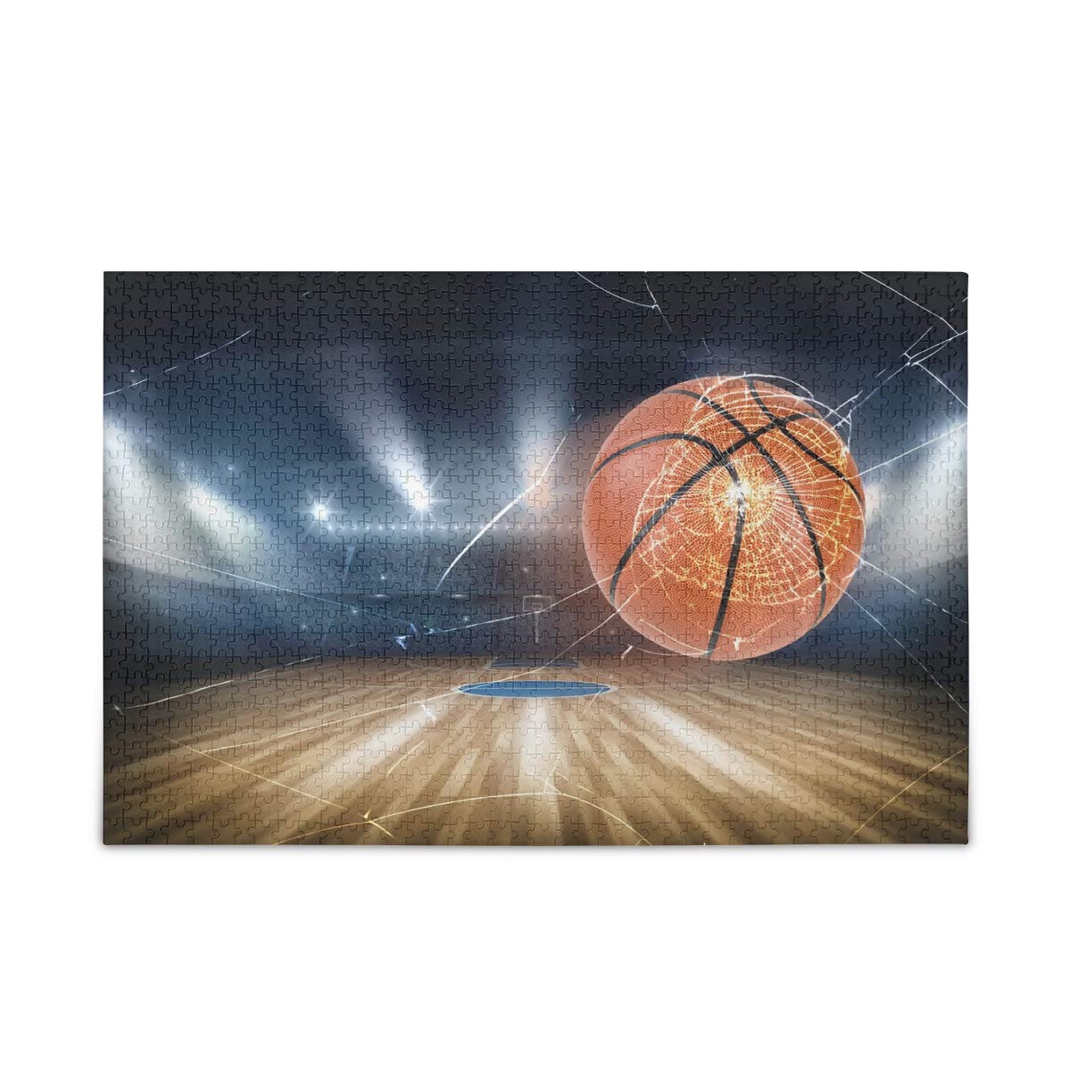 500-Piece Basketball Court Sport Jigsaw Puzzle - Break Mirror Design for Adults & Kids, DIY Gift for Basketball Fans & Puzzle Lovers | Perfect for Family Game Night, Birthday Gifts & Home Decor