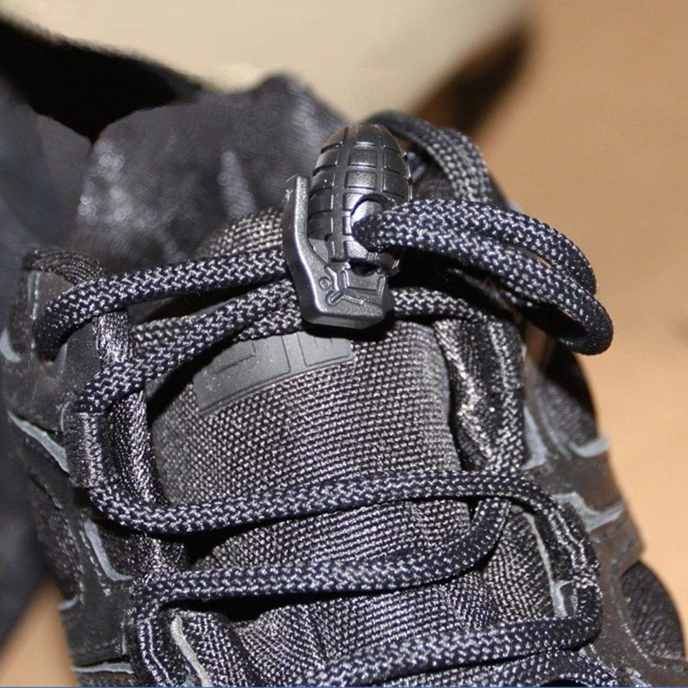 20Pcs Plastic Grenade Cord Lock Toggle Spring Clasp - Single Hole Cord Lock Clamp Stopper Buckle for Sportswear, Shoelaces & Outdoor Gear - Perfect for Jackets, Hoodies, Backpacks & Hiking Equipment