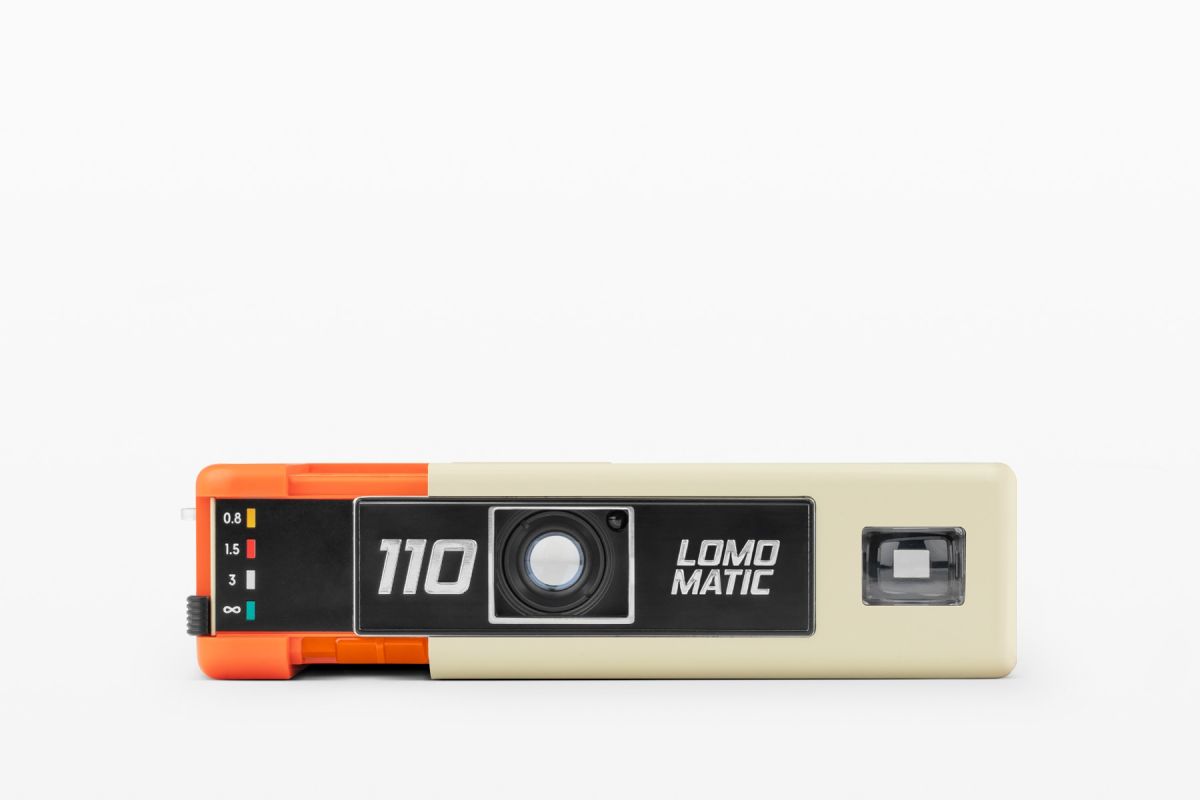 Lomography Lomomatic 110 Film Camera - Vintage Style Golden Gate Edition | Compact & Lightweight for Travel, Street Photography & Creative Shots