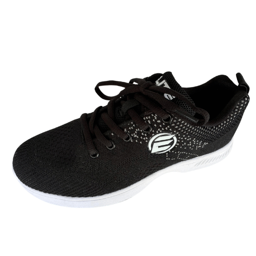ELITE Women's Comfortable Lace-Up Black Bowling Shoes - Perfect for League Play, Casual Bowling & Tournament Performance
