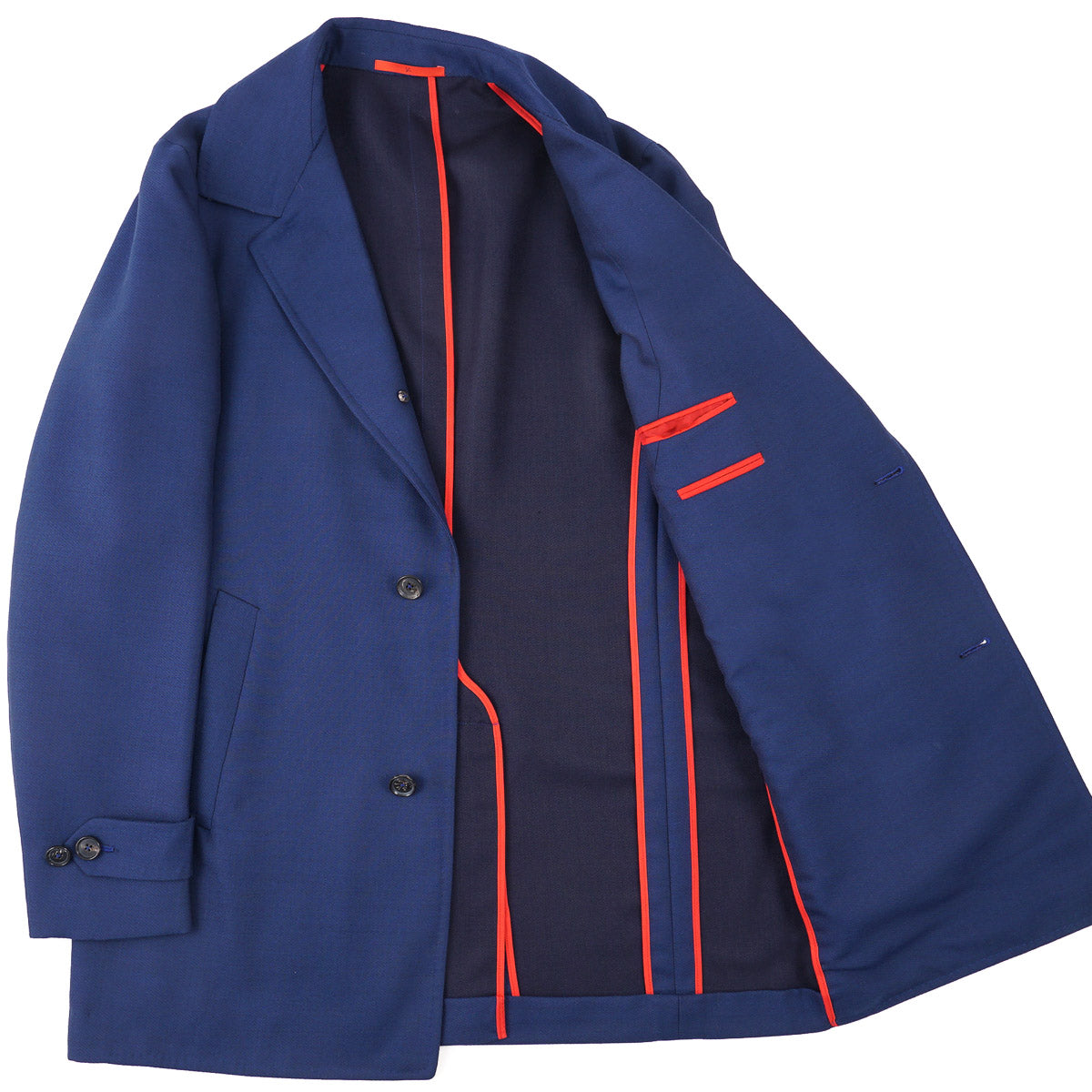 Isaia Premium Wool Cashmere Walking Coat for Men - Elegant Winter Overcoat for Business & Casual Wear