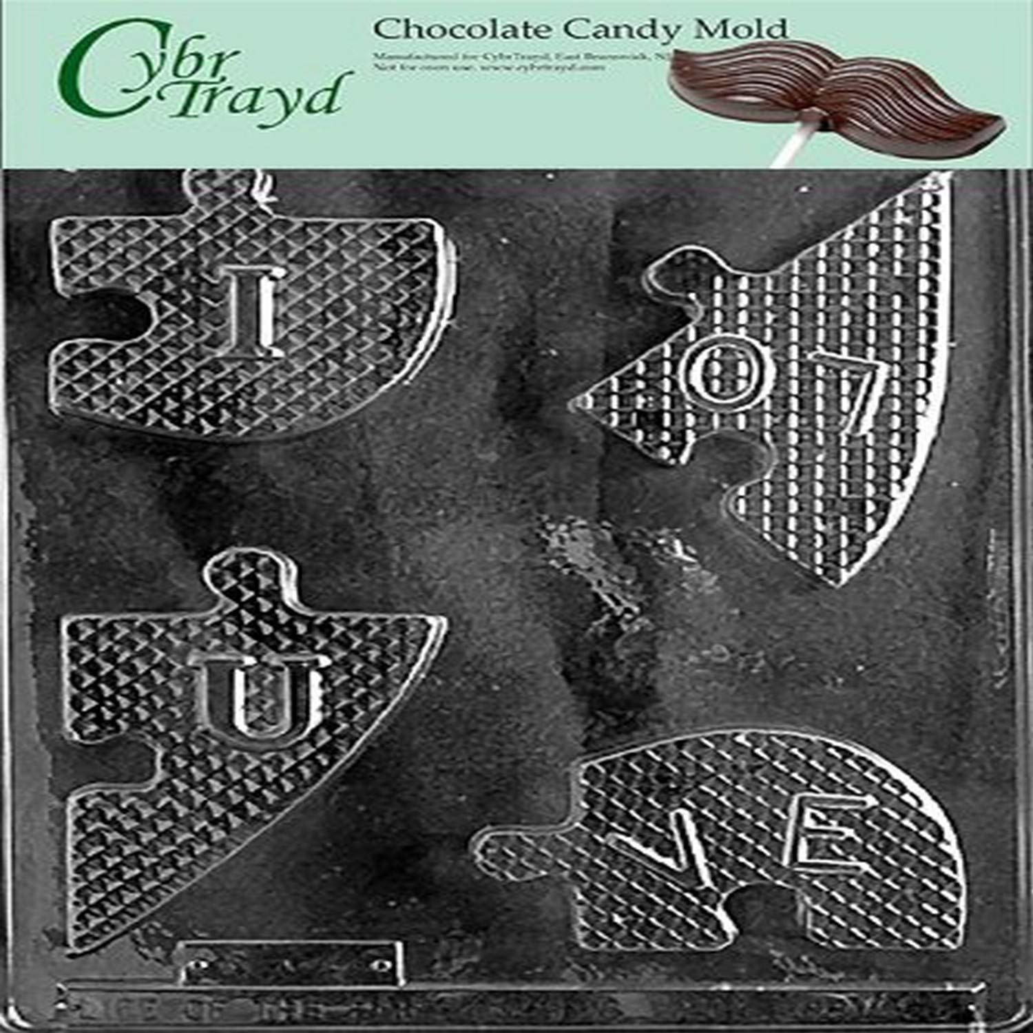 Heart-Shaped Puzzle Chocolate Candy Mold for Valentine's Day - DIY Romantic Gifts, Party Favors & Baking Decorations