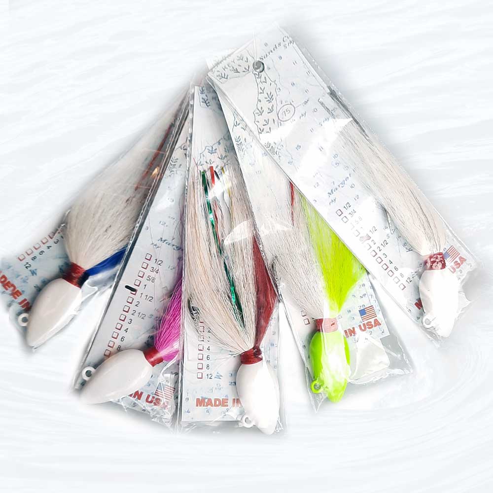 1.5OZ Arrowhead Jigs for Bass Fishing - Tight Line Tackle Saltwater & Freshwater Lures - Perfect for Casting, Trolling and Ice Fishing