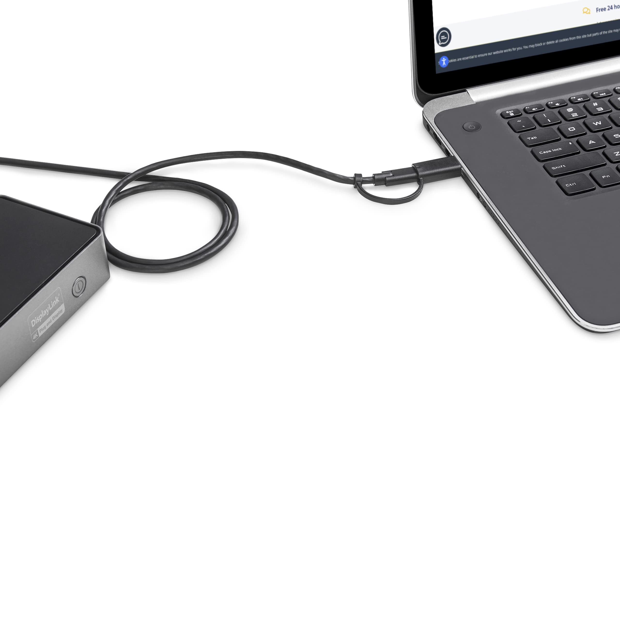 StarTech.com Hybrid Universal Triple Monitor Laptop Docking Station with USB-C & USB-A - 4K 60Hz DisplayPort & HDMI, 85W Power Delivery, 6-Port USB 3.1 Hub (10Gbps), Gigabit Ethernet, Audio - TAA Compliant - Perfect for Home Office, Remote Work & Multi-Screen Productivity