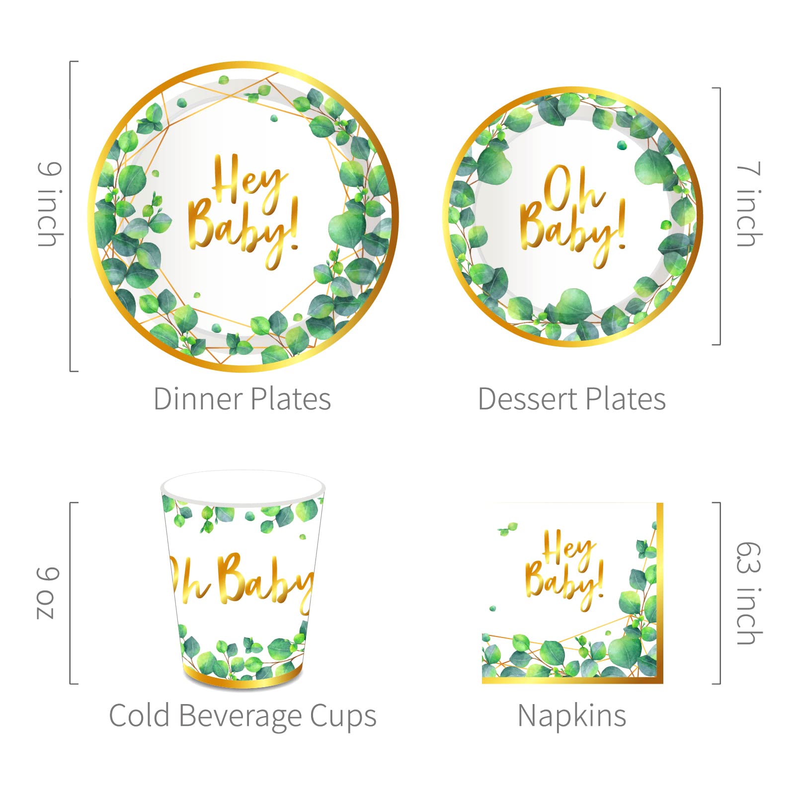 Wild Animals Party Decorations Set - 16-Piece Jungle Theme Paper Plates, Cups & Napkins for Kids Birthday Party Supplies | Perfect for Safari, Zoo & Animal Themed Birthday Celebrations