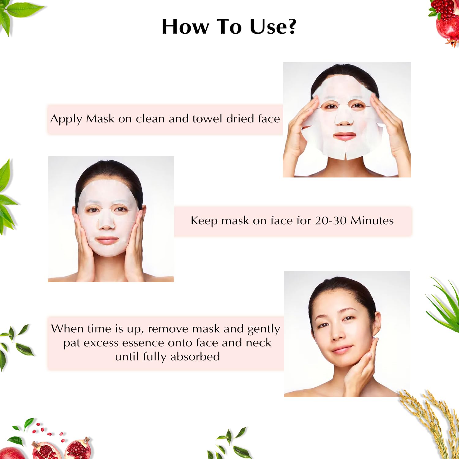 Tonymoly Pureness Sheet Mask Pack of 5 - Hydrating Cotton Face Mask for Glowing Skin, Brightening & Nourishing - Instantly Soothes & Refreshes Skin - Perfect for Daily Skincare Routine, Spa Day or Travel Essentials