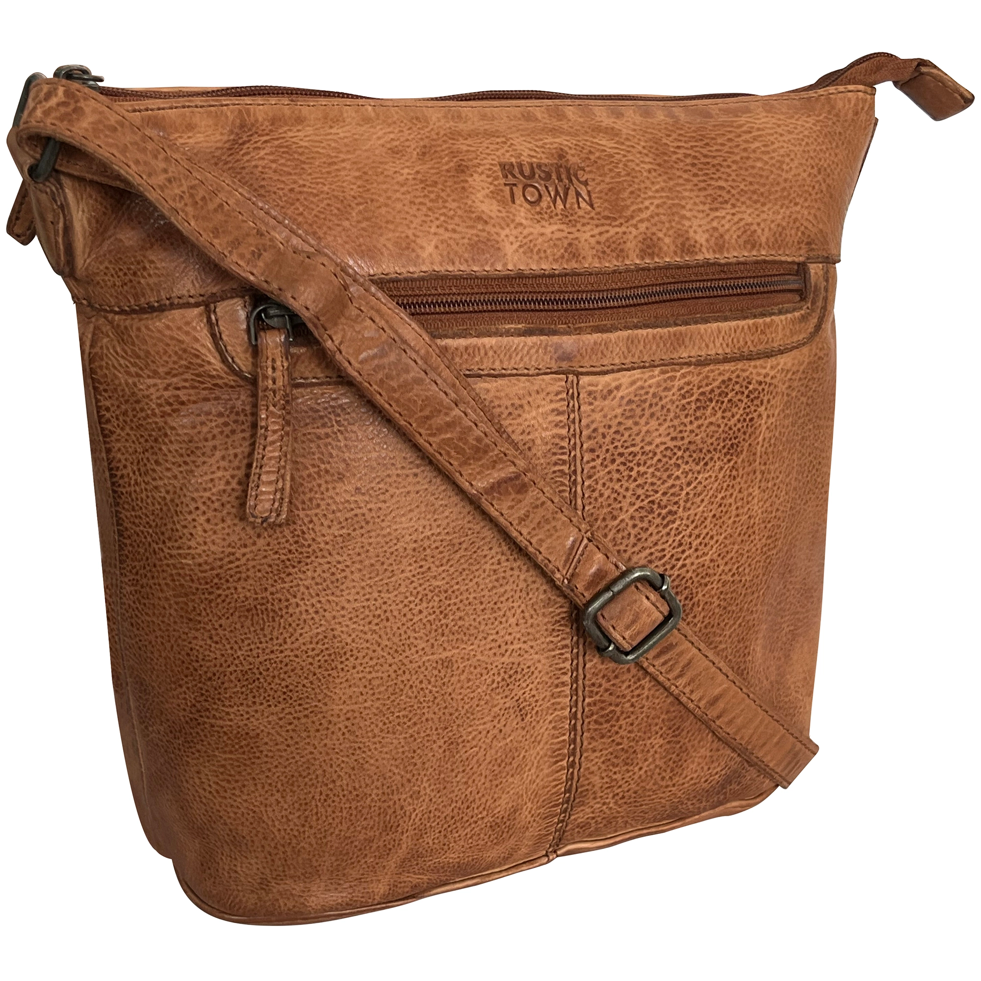 Premium Genuine Leather Sling Bag for Women - Stylish Crossbody Purse in Rich Cognac Brown - Perfect for Travel, Shopping & Everyday Use