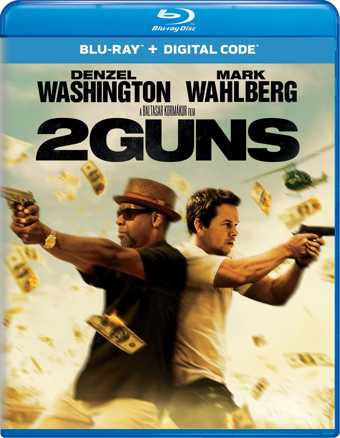2 Guns Blu-ray Movie - Action Crime Thriller Starring Denzel Washington & Mark Wahlberg - Perfect for Movie Nights & Home Entertainment