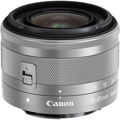 Canon EF-M 15-45mm f/3.5-6.3 IS STM Lens (Silver) - Compact Zoom Lens for EOS M Series Cameras - Perfect for Travel, Vlogging & Everyday Photography