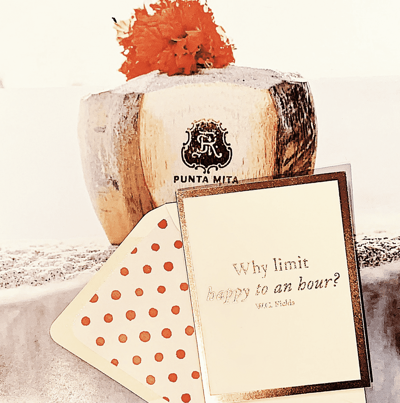Why Limit Happy to an Hour? - Single Folded Greeting Card or Boxed Set of 8 - Perfect for Birthdays, Anniversaries & Special Occasions