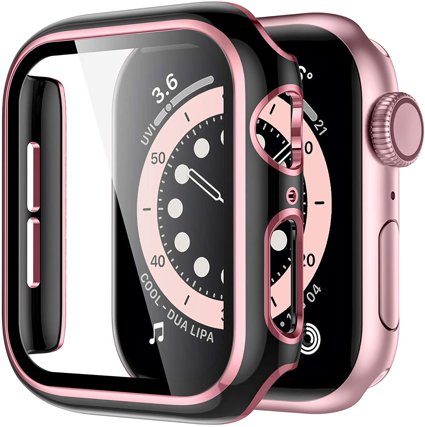 Premium Bumper Case & Tempered Glass Screen Protector for Apple Watch Series 6 - Perfect for Workouts, Outdoor Activities & Everyday Protection