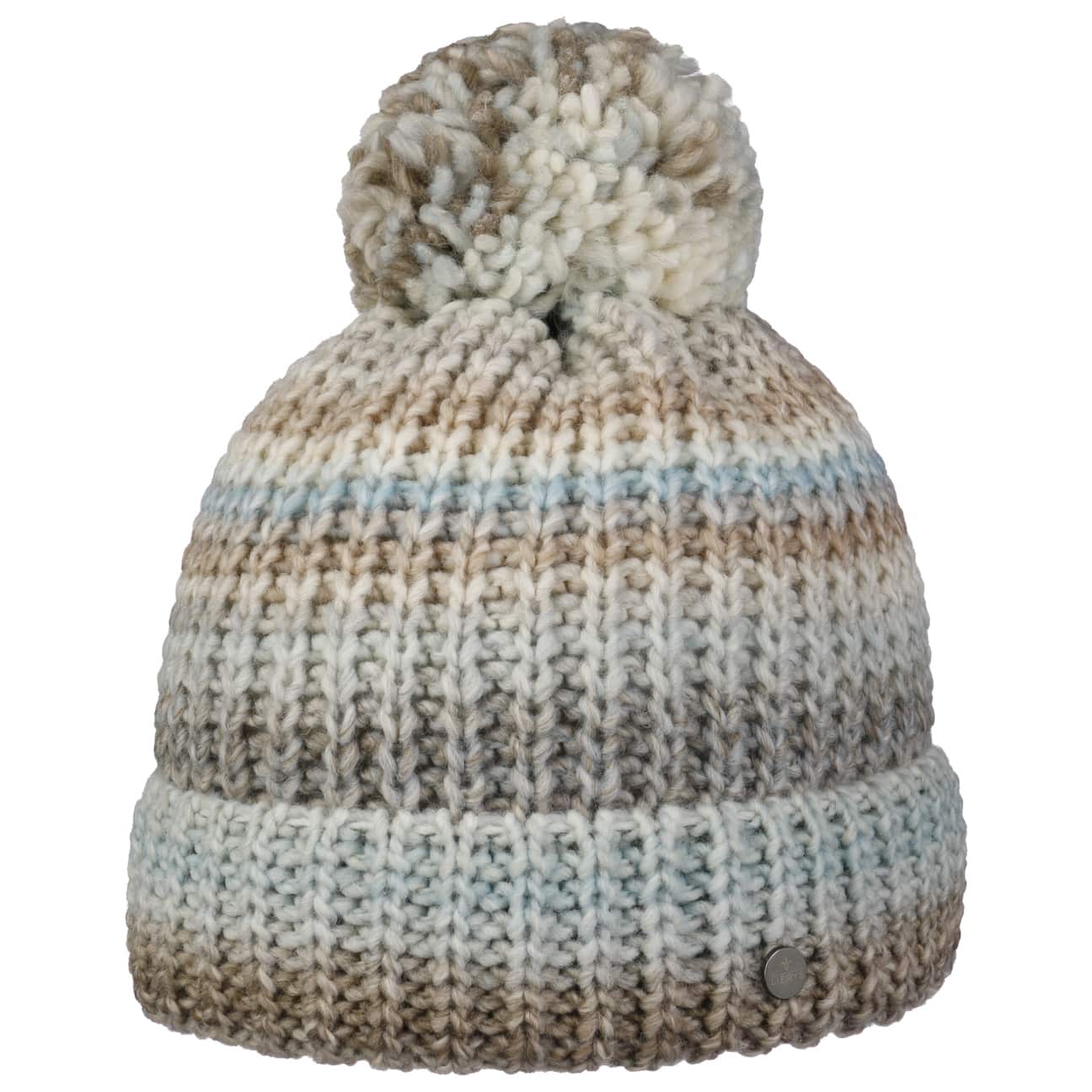 Lierys Finja Bobble Hat - Warm Winter Knit Beanie for Women & Men - Cozy Cable Knit Pom Pom Hat for Cold Weather - Perfect for Skiing, Snowboarding & Outdoor Activities