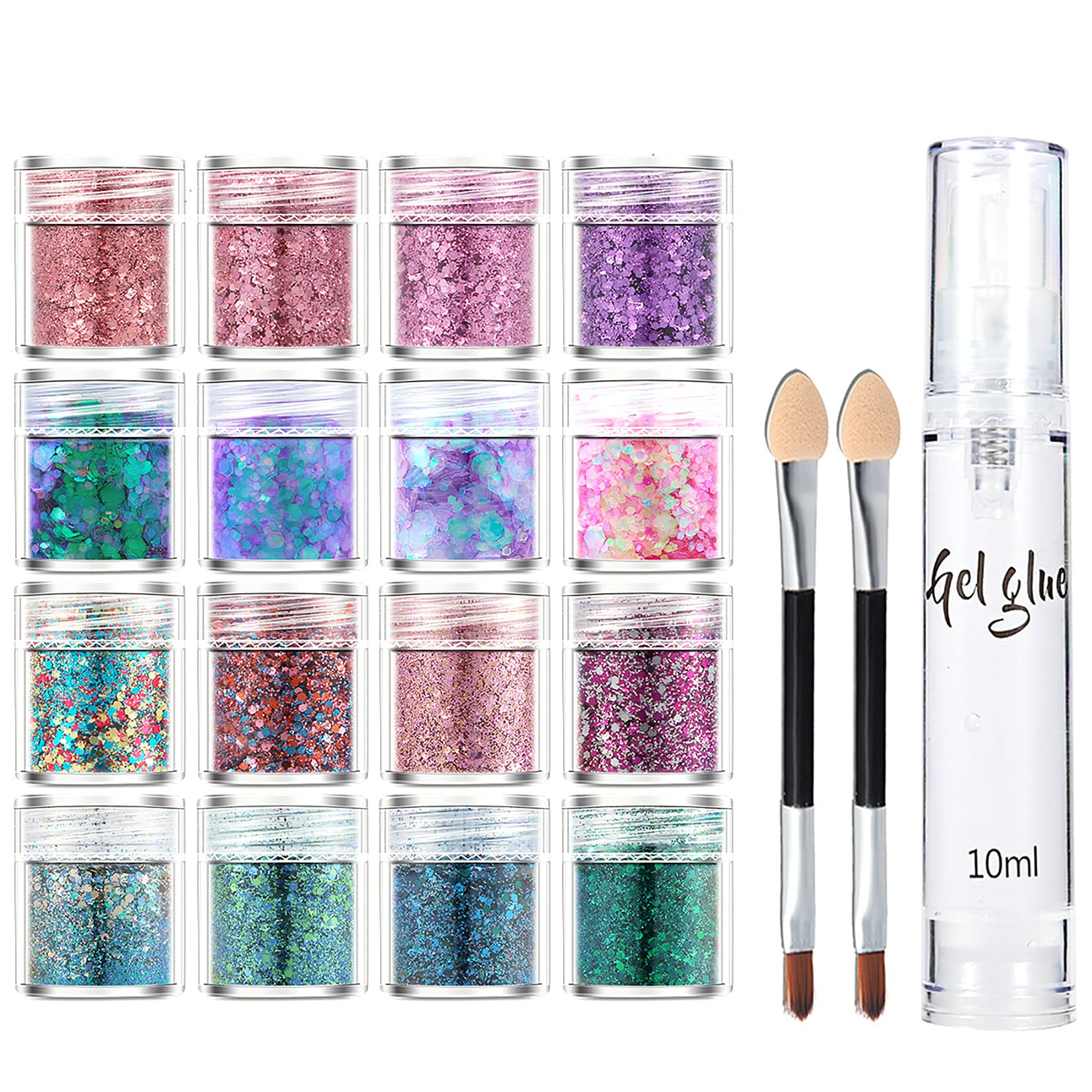 Glitter Makeup Box for Nails, Face & Body - Professional Nail Artist Kit (Size A) - Perfect for Salon, Spa & Home Beauty Treatments