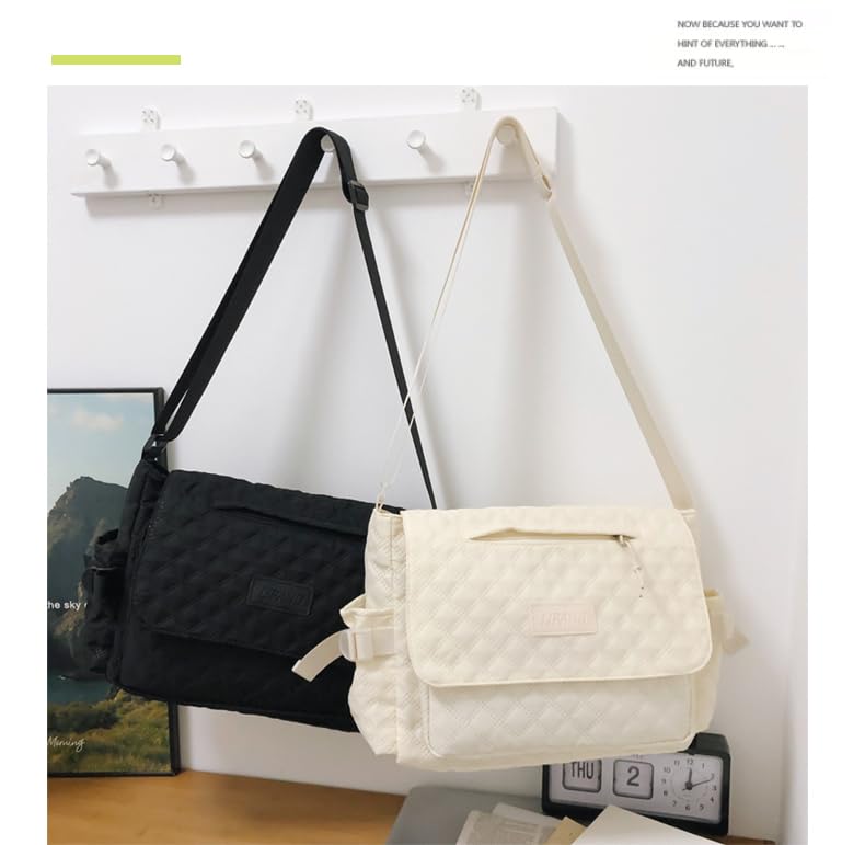 Stylish Argyle Plaid Crossbody Bag for Women - Trendy Japanese Kawaii Shoulder Messenger Purse | Perfect for Daily Use, Shopping, Travel & School Accessories
