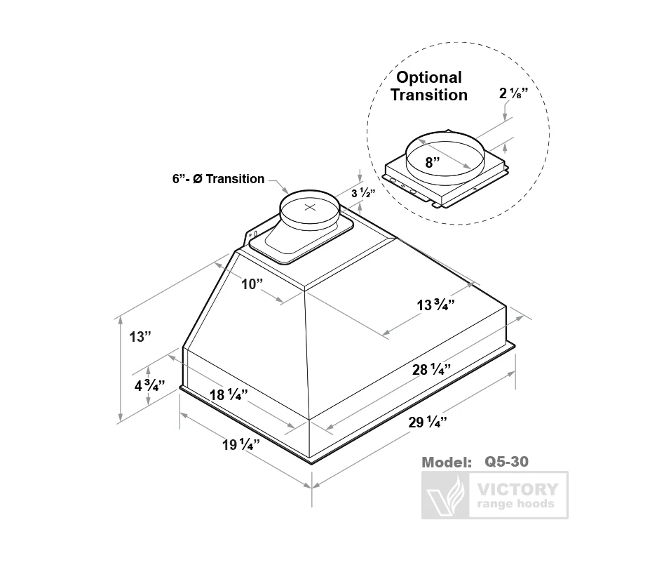 Victory Range Hood Q5 30