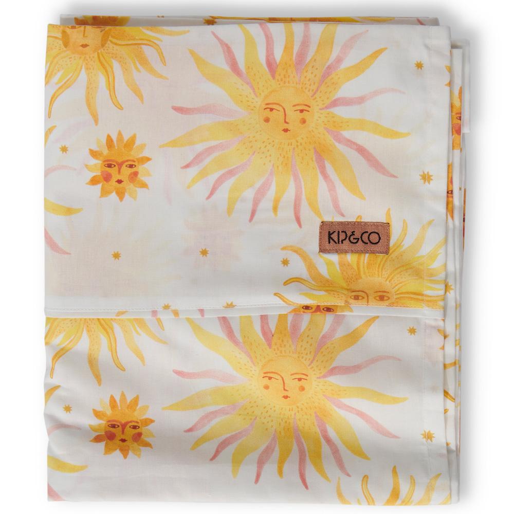 Little Ray of Sunshine 100% Cotton Flat Sheet - Soft & Breathable Bed Sheet for Comfortable Sleep - Perfect for Home, Hotel, and Dorm Room Use