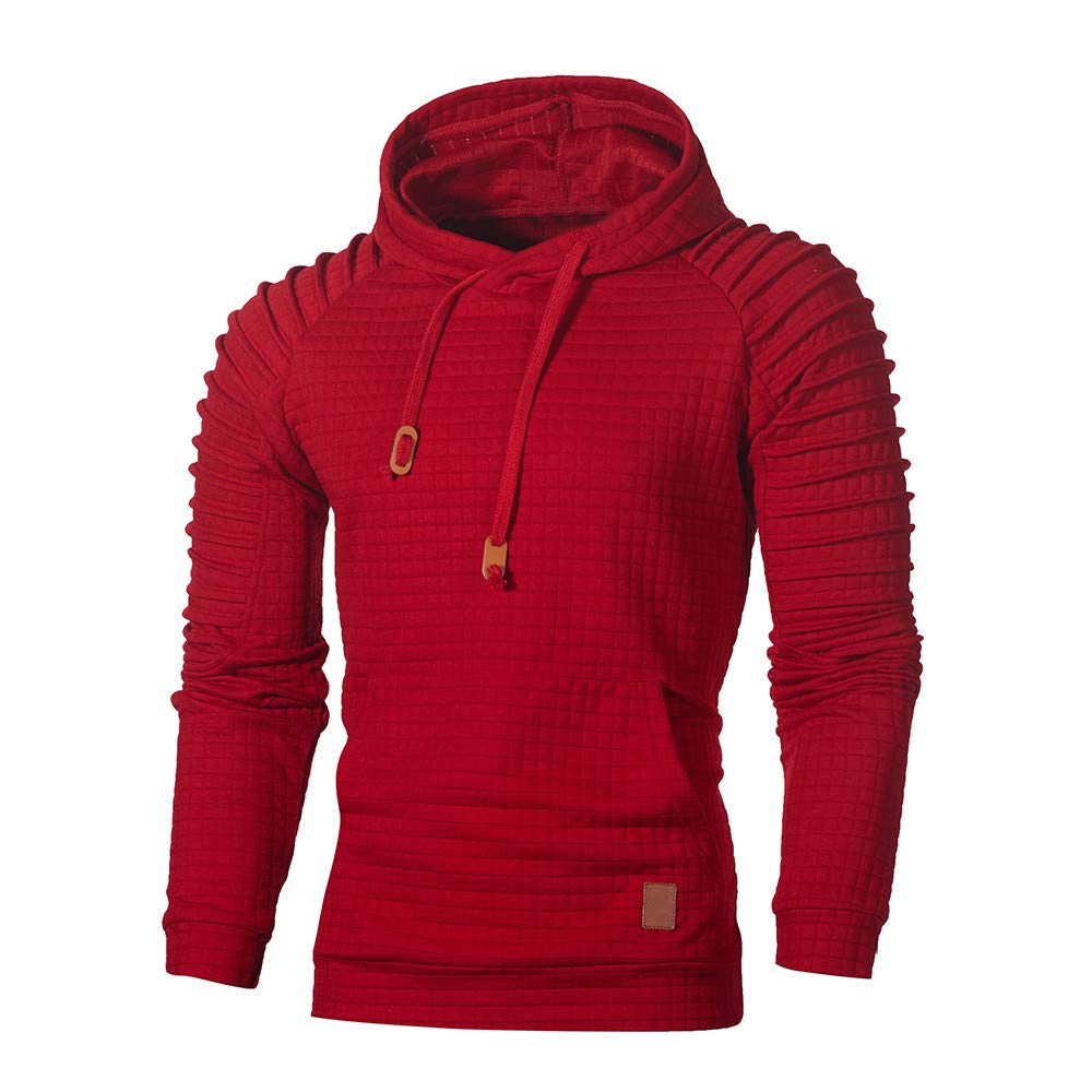 Men's Cozy Hooded Sweatshirt with Pocket - Casual Sportswear for Outdoor & Lounge