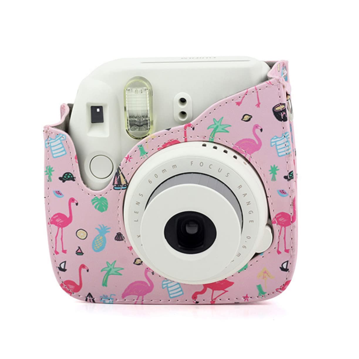 2-Pack Cute Adorable Pattern Instant Camera Case for Fujifilm Instax Mini 9 - Durable Protective Camera Bag for Travel, Parties & Everyday Use