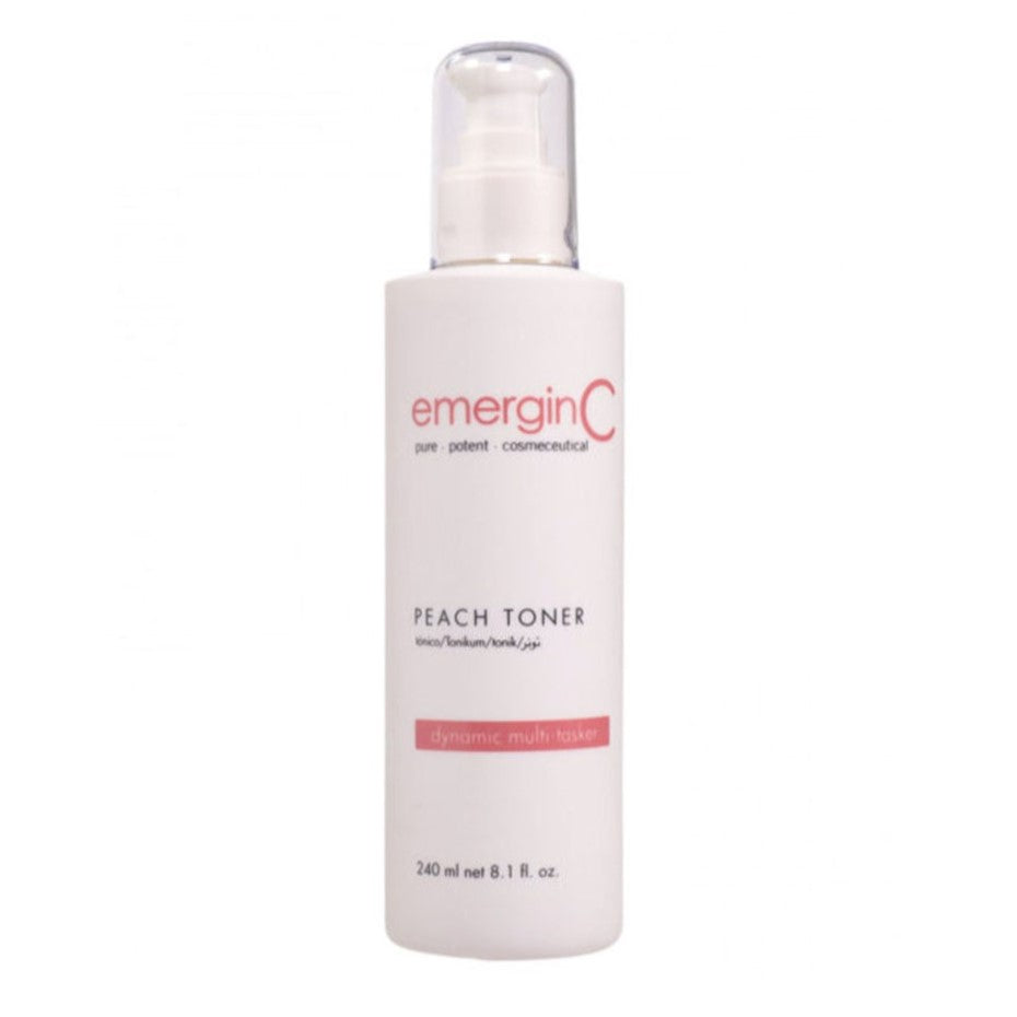 EmerginC Peach Toner - Hydrating & Soothing Facial Toner for Dry & Sensitive Skin | Perfect for Daily Skincare Routine & Post-Cleansing Refresh