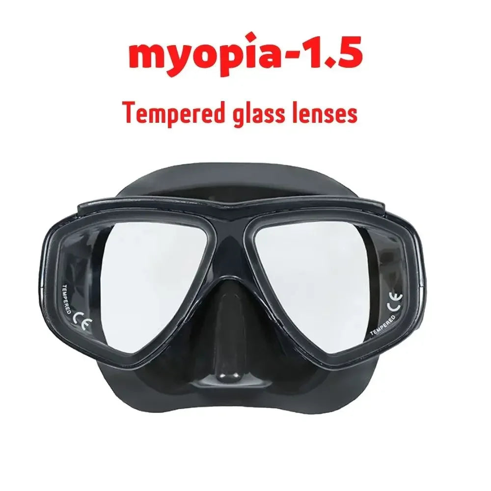 Aleefa Unisex Swim Goggles with PC Frame & Tempered Glass Lens - Anti-Fog, UV Protection for Swimming, Snorkeling & Water Sports (Model 64302)