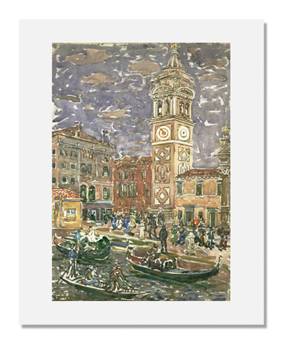 Maurice Brazil Prendergast Santa Maria Formosa Venice Art Print - Vintage Italian Landscape Painting for Home & Office Decor | Perfect Gift for Art Lovers