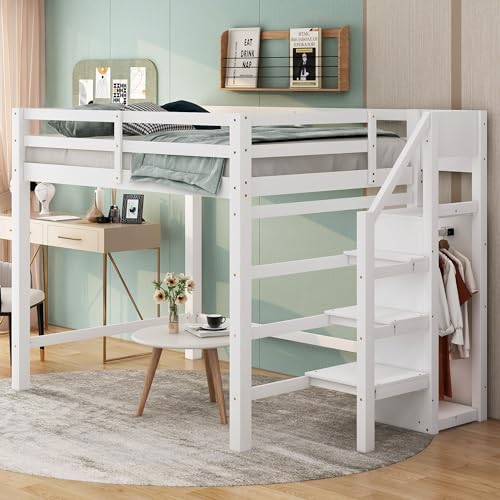 White With Stairs and Wardrobe