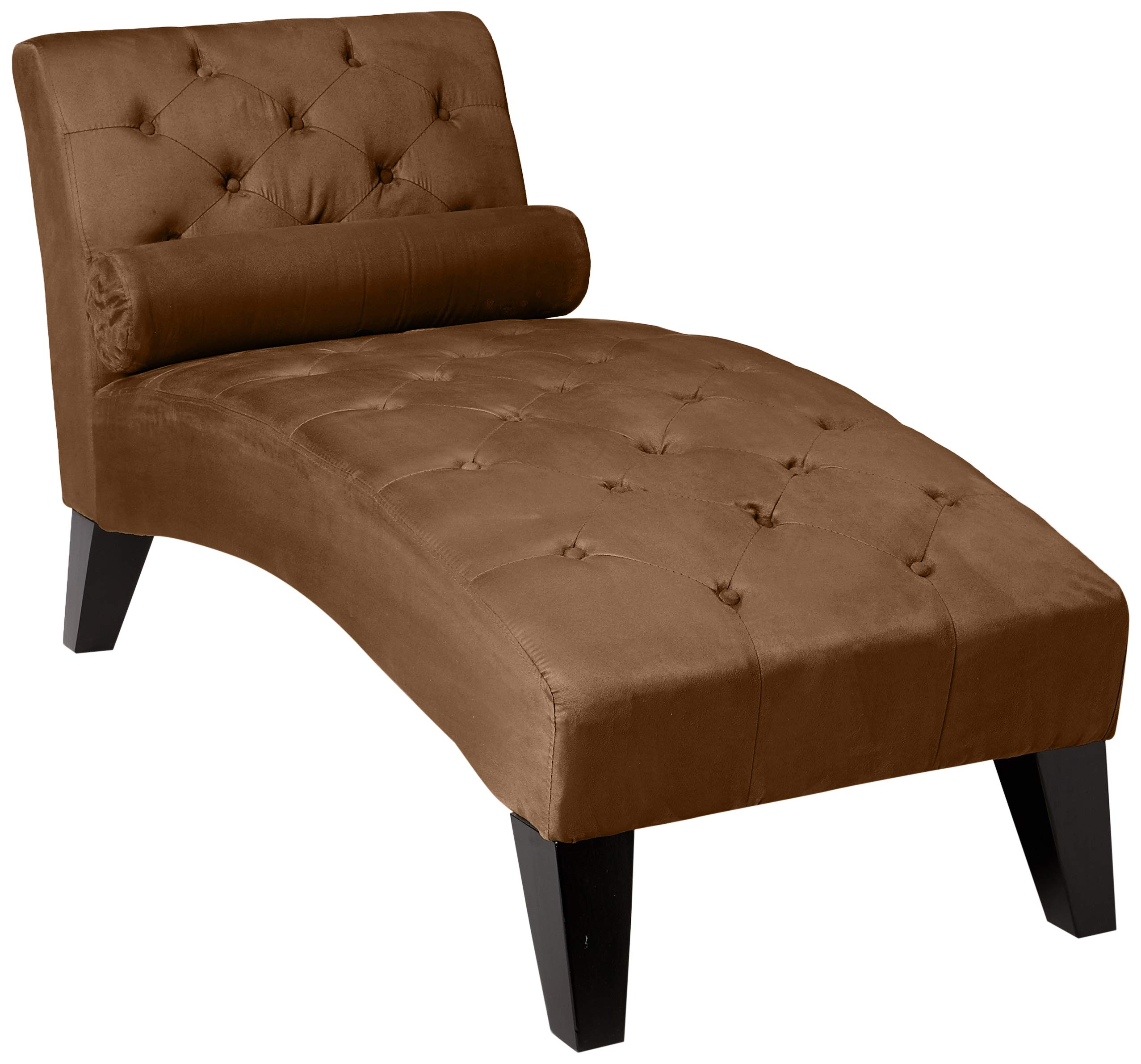 Mila Modern Tufted Microfiber Chaise Lounge Chair - 61