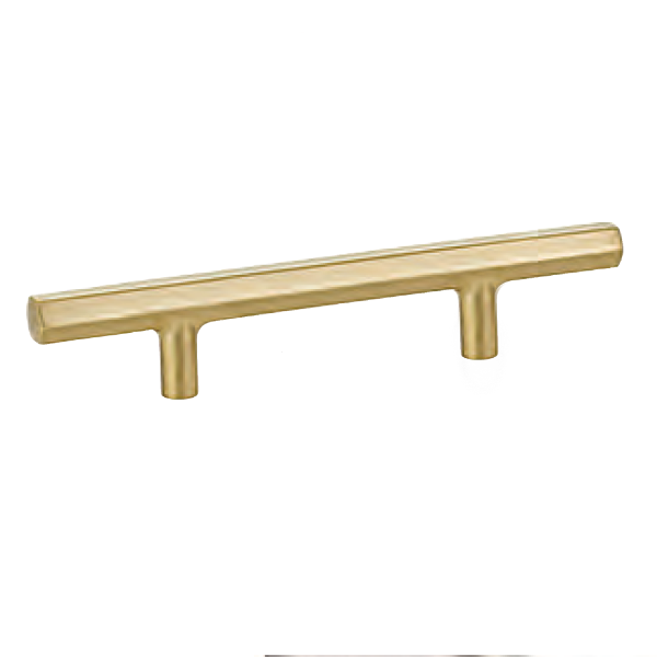 Geometric Champagne Bronze Cabinet Knobs and Drawer Pulls - Modern Kitchen & Bathroom Hardware for Cabinets, Dressers, and Furniture (Set of 10)