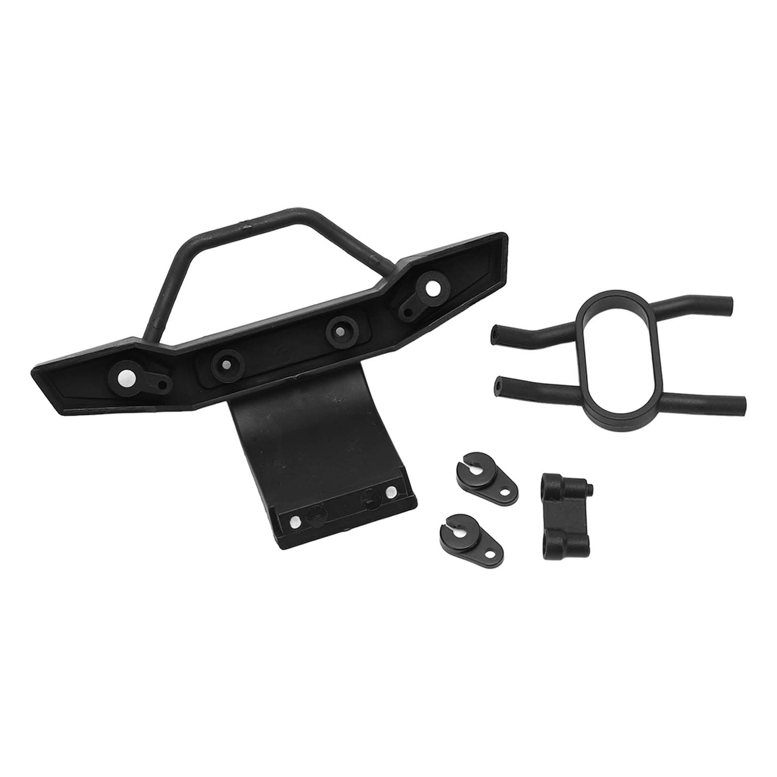 Demeras 1/10 Scale RC Car Front Bumper - Durable Plastic 137mm/5.4in Front Crash Guard for 1/10 Remote Control Cars - Perfect for Off-Road Bashing, Crawling & RC Racing Protection