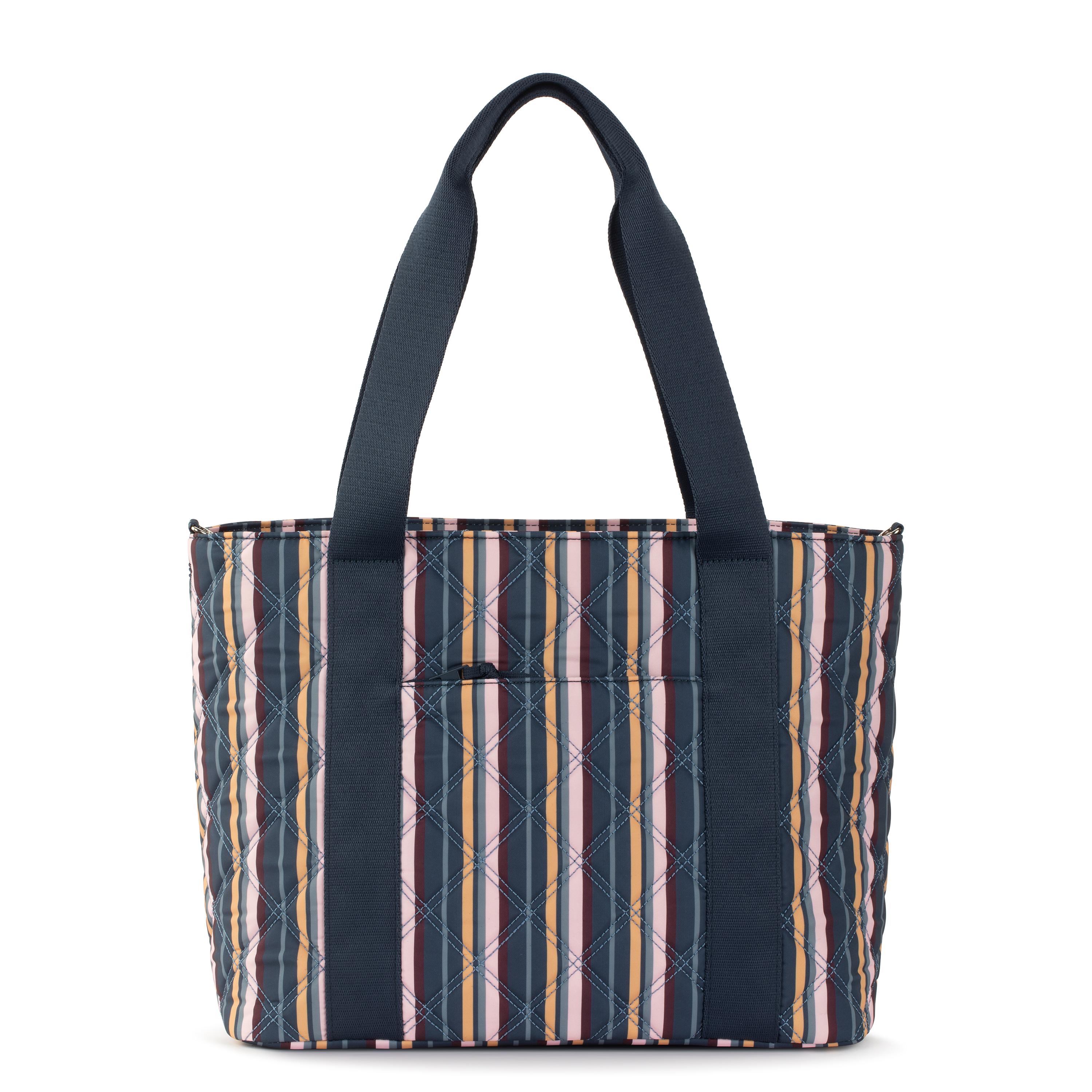 Arlo Large EcoTwill Tote Bag - Vibrant Multi Diamond Quilted Design - Perfect for Work, Travel & Everyday Use