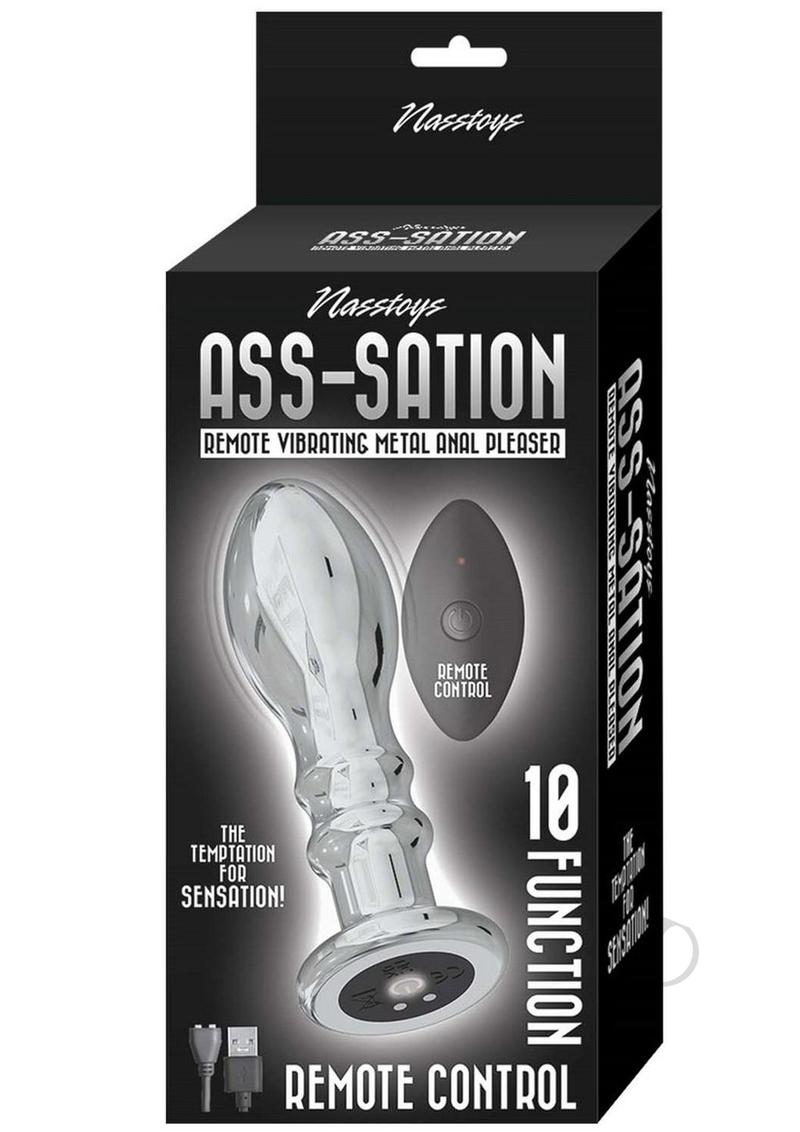 Premium Rechargeable Remote Control Vibrating Metal Anal Plug - Silver | Discreet & Powerful Pleasure for Couples & Solo Play | Enhance Intimacy & Spice Up Your Bedroom Experience