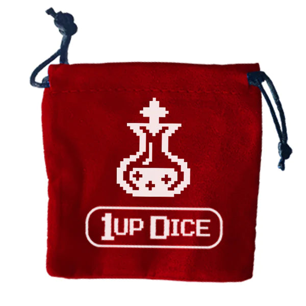1UP Dice Polyhedral Set: Elixir of Vitality - 7-Piece RPG Dice for Dungeons & Dragons, Pathfinder & Tabletop Gaming - Perfect for D&D Campaigns, Board Games & Collectors