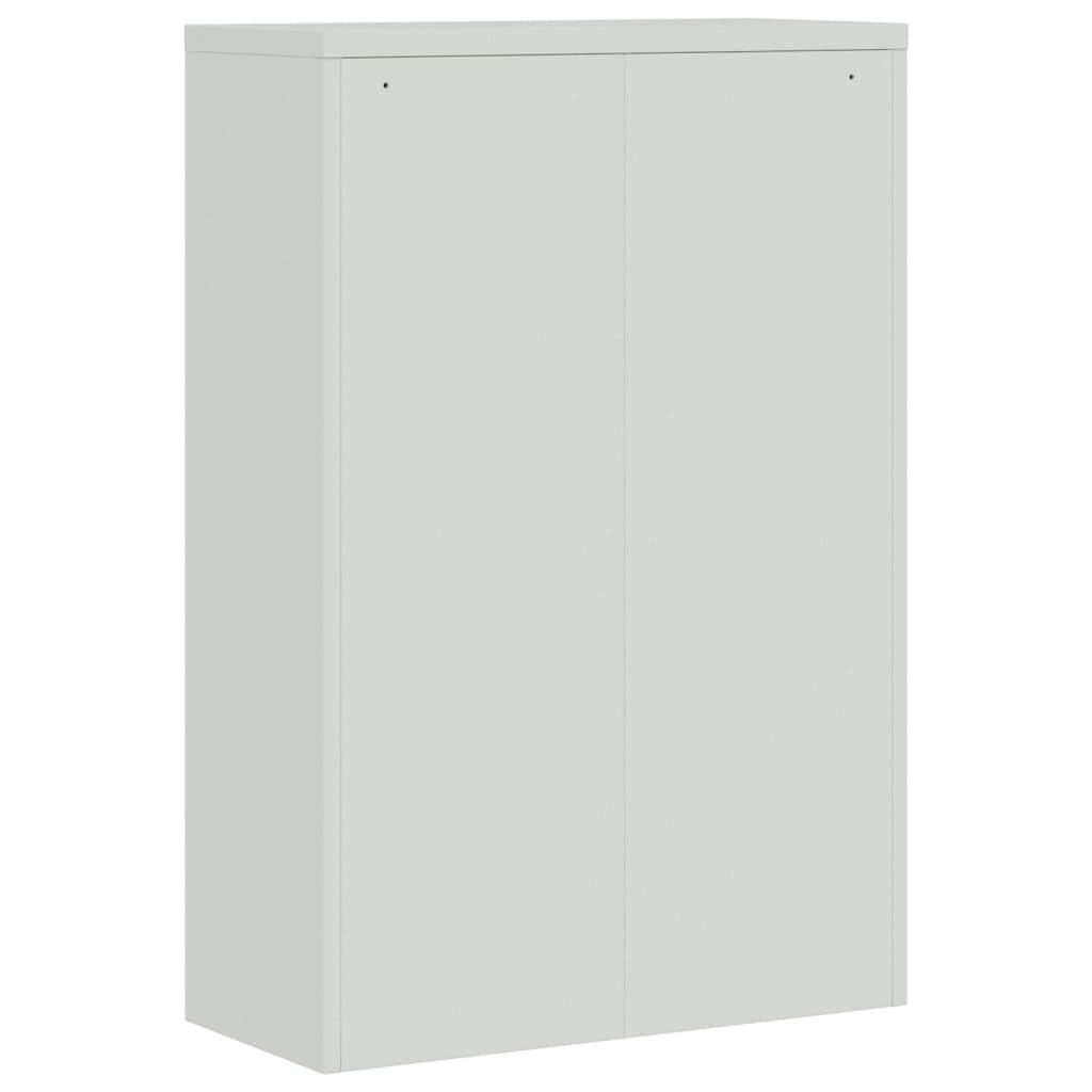 Steel Gray Office Cabinet with 3 Adjustable Shelves - Versatile Storage Solution for Files & Office Supplies - Easy Assembly - Perfect for Home Office, Workspace & Organization