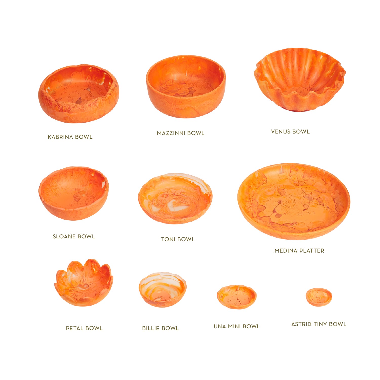 Kabrina Bowl - Premium Persimmon Serving Bowl for Salads, Fruits & Snacks | Elegant Tableware for Dining & Entertaining