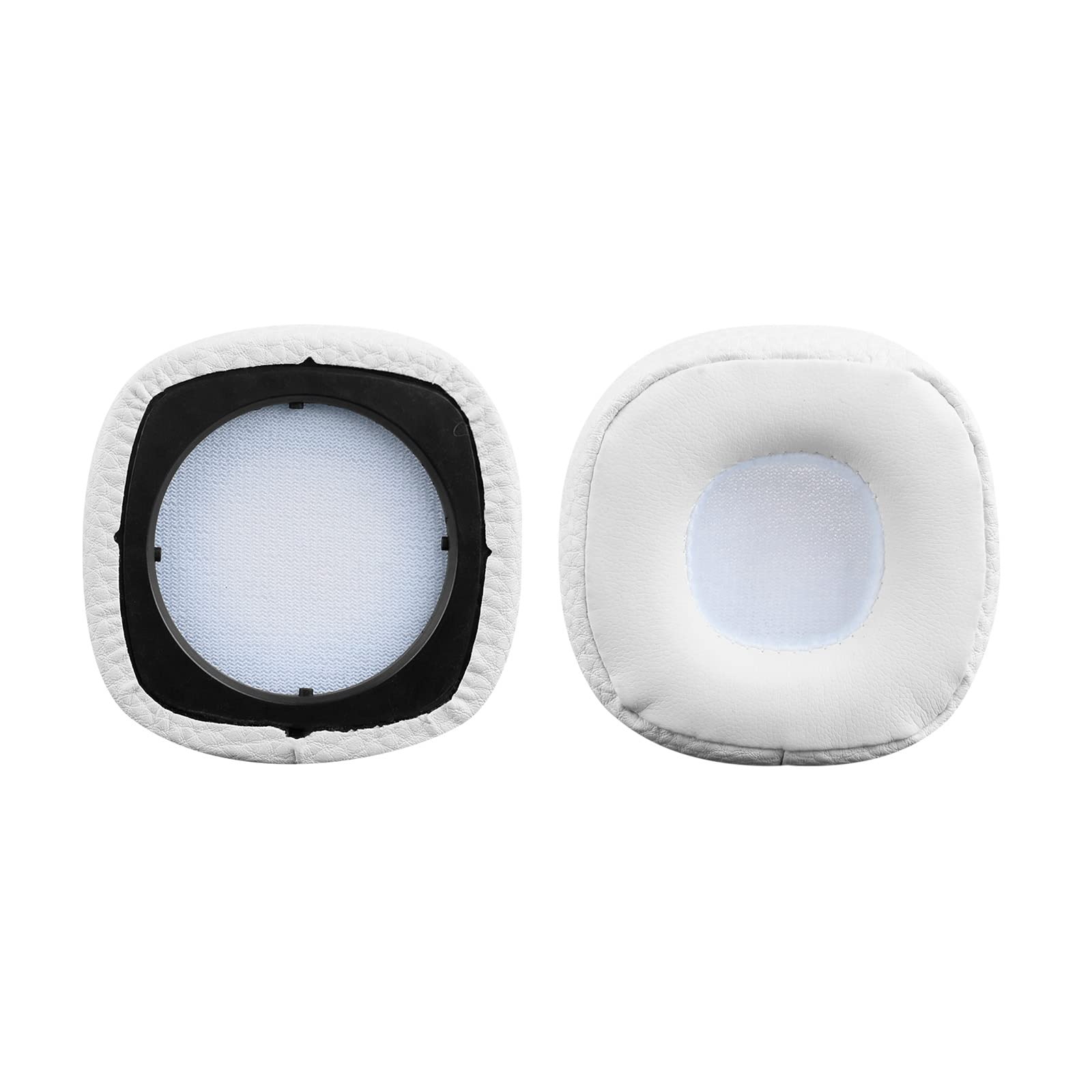 Geekria QuickFit Replacement Ear Pads for Marshall Major III Wired & Bluetooth Wireless Headphones - Soft Memory Foam Cushions (White) - Perfect for Gaming, Music & Office Use