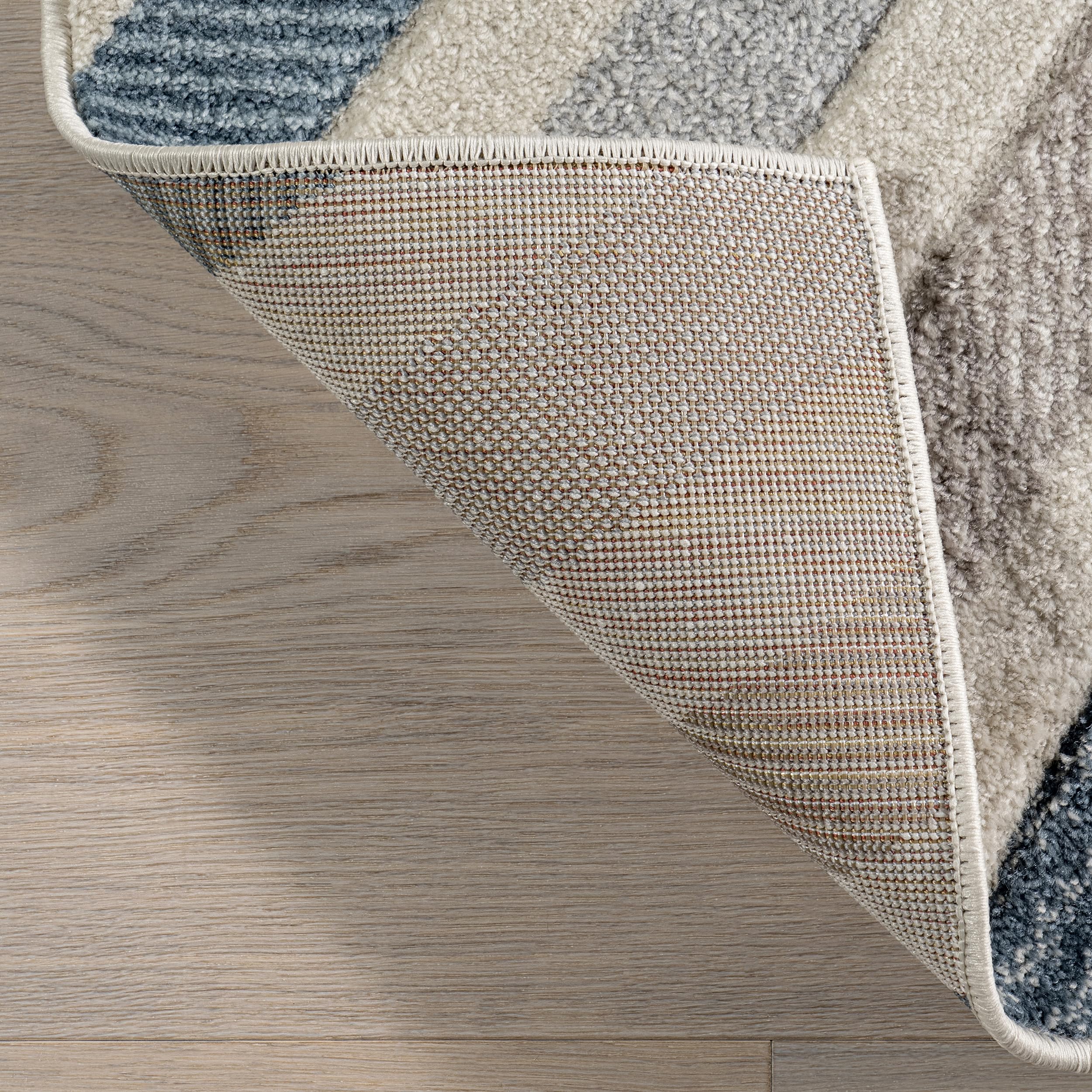 nuLOOM Neveah Chevron 9x12 Area Rug - Blue Modern Geometric Pattern for Living Room, Bedroom, Dining Room & Kitchen - Perfect for Home Decor, Office Space & High Traffic Areas