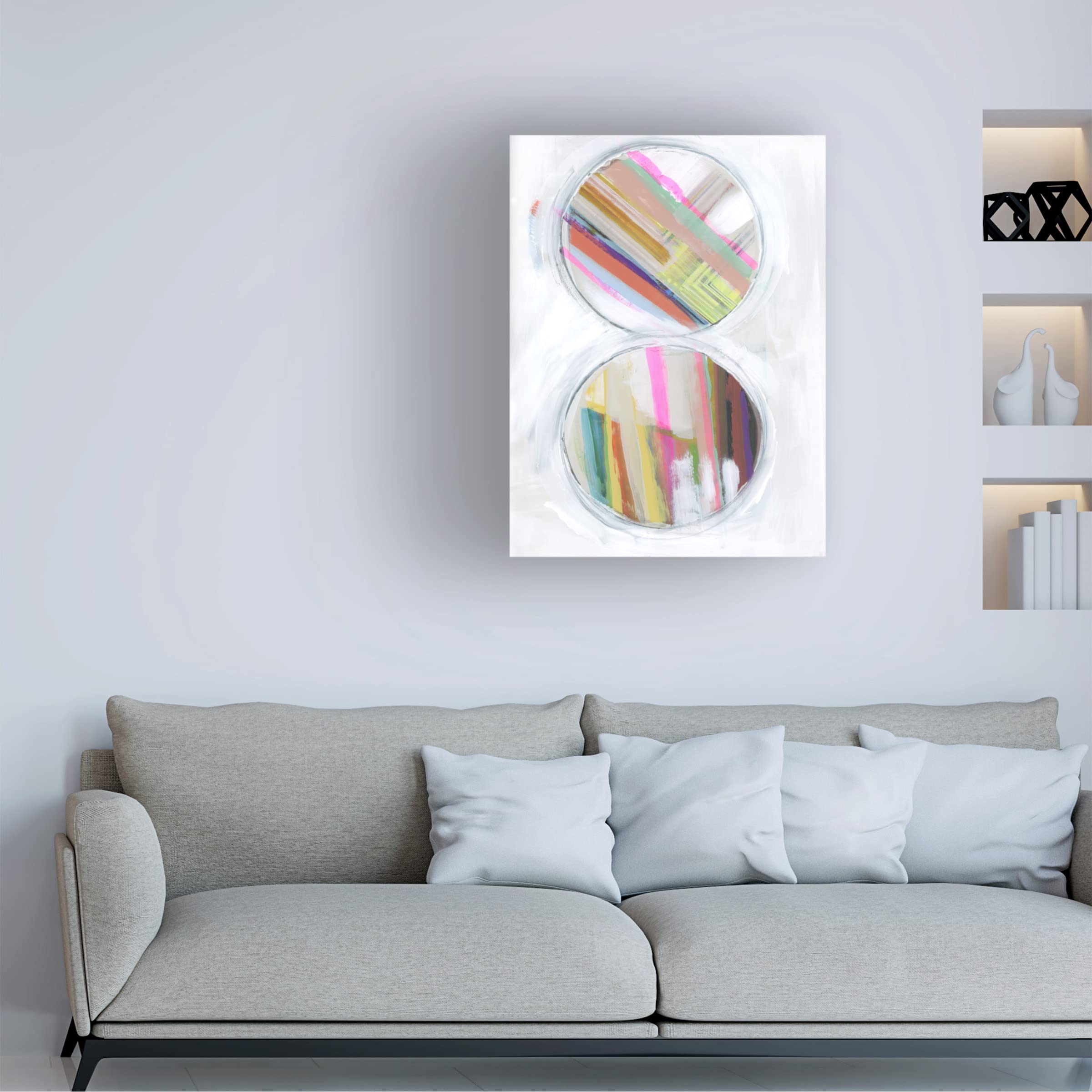 Bellissimo Art 'Art in Whites II' Premium Canvas Wall Art Print - 24x32 Inches, Modern Home Decor for Living Room, Bedroom & Office
