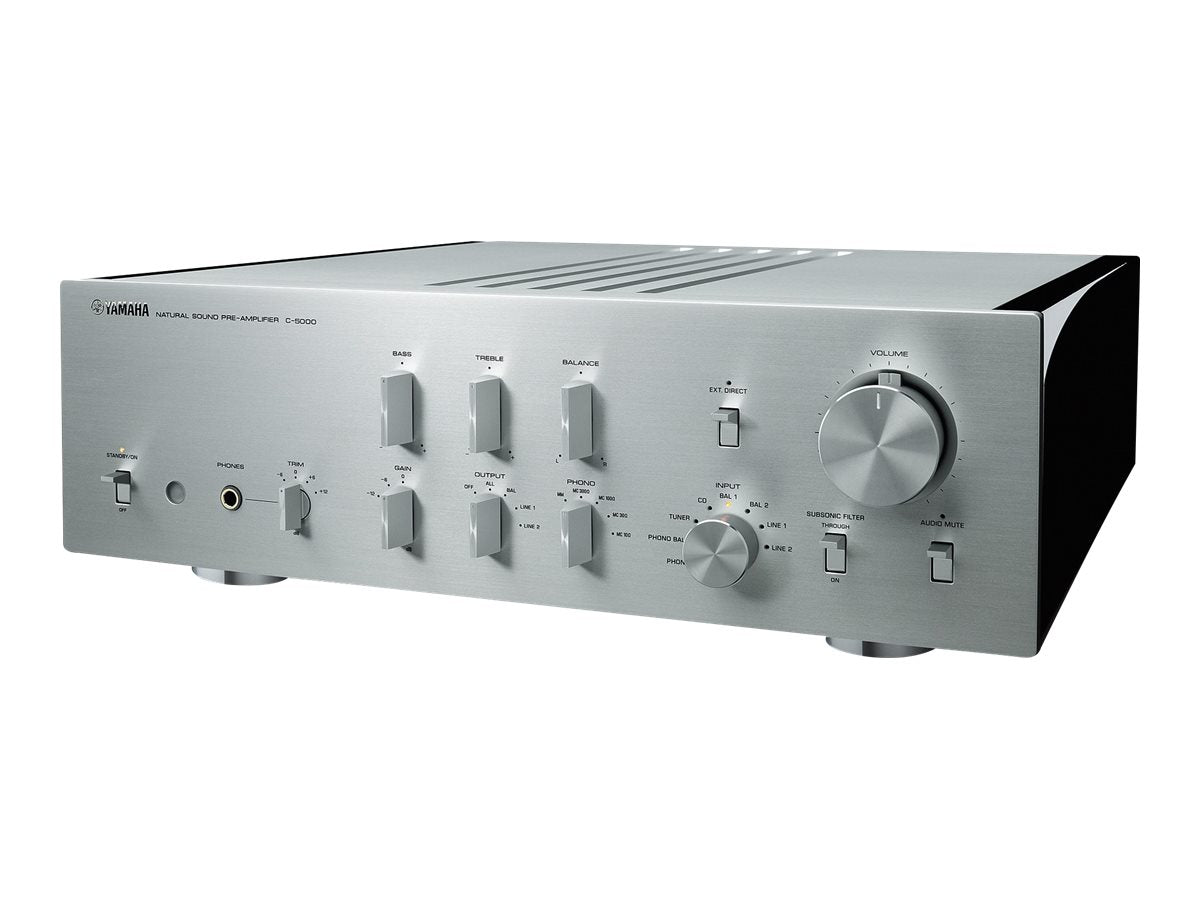 Yamaha C-5000 Stereo Preamplifier - High-End Audio Preamplifier for Home Theater & Hi-Fi Systems | Perfect for Audiophiles & Music Enthusiasts