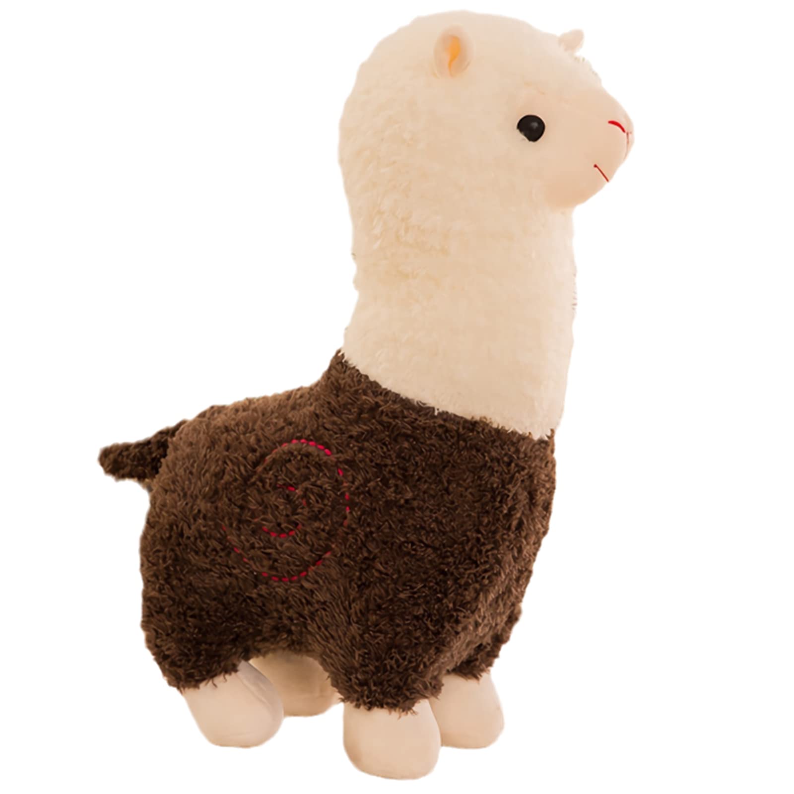 Premium Soft Alpaca Plush Toy - Super Cuddly Stuffed Animal Pillow Gift for Kids & Adults (Brown, XX-Large 31.4