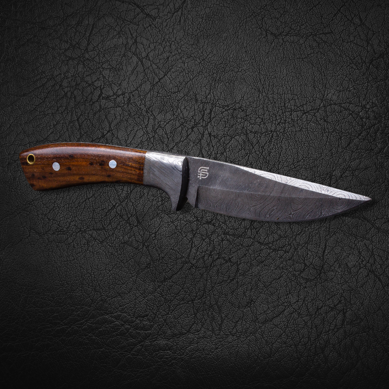 Premium Damascus Steel Hunting Knife - Bolognesi BLEM Series | Razor Sharp Outdoor Survival Tool | Perfect for Hunting, Camping & Bushcraft