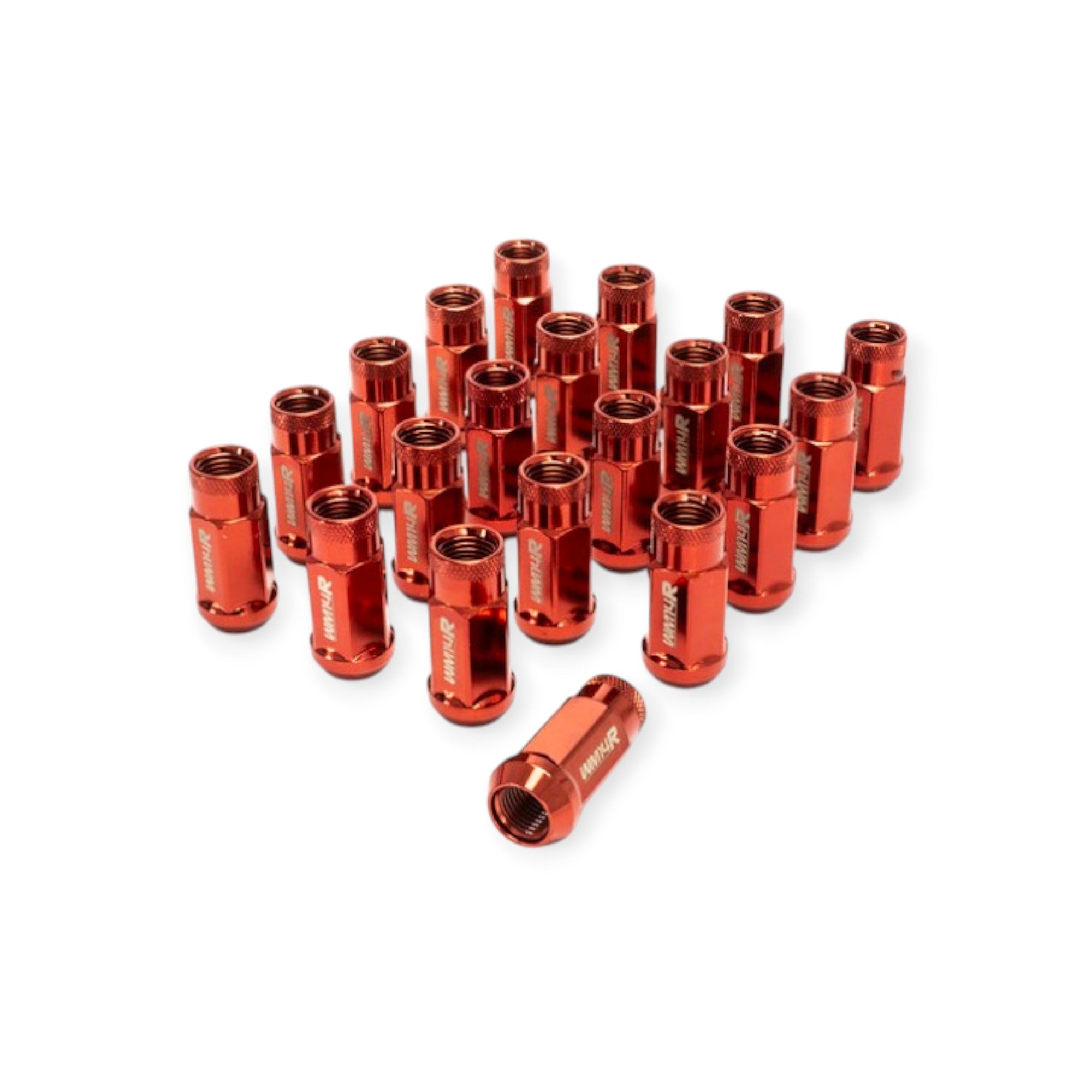 Wheel Mate WM14R 14x1.50 Red Lug Nuts - Set of 20 - Perfect for Car, Truck & SUV Wheel Customization & Replacement