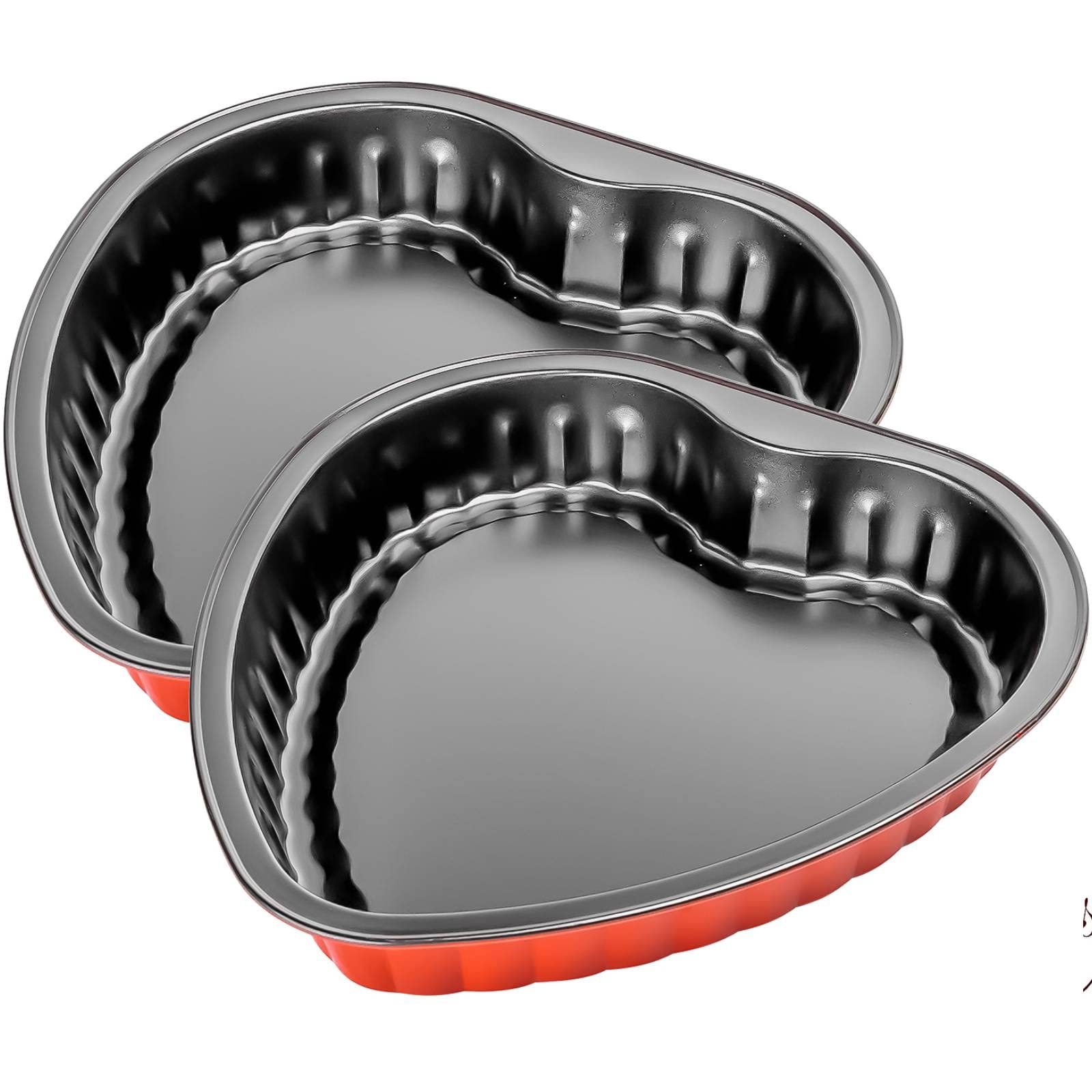 9 Inch Heart Shaped Cake Pans, 2 Pack Non-Stick Heart Cake Tins for Valentine's Day, Anniversary & Wedding Baking - Perfect for Romantic Desserts, Cupcakes & Special Occasion Cakes