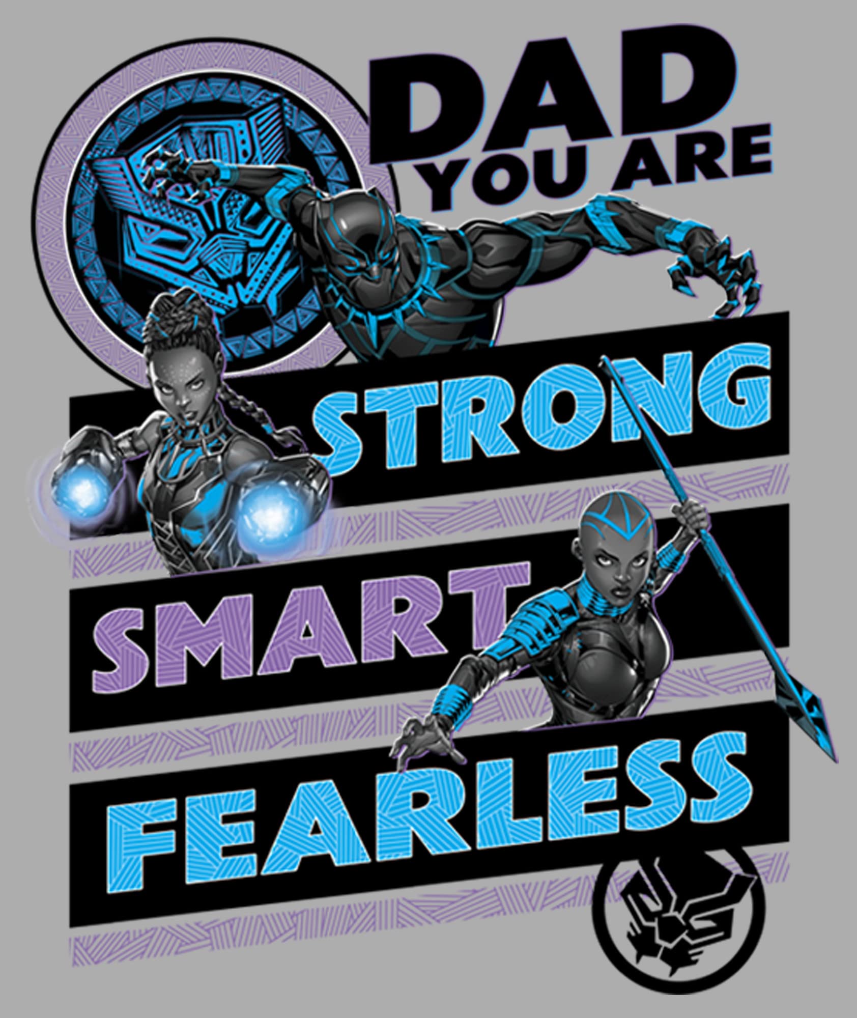 Marvel Black Panther Boys T-Shirt - Strong Smart Fearless Graphic Tee for Kids | Superhero Costume, Birthday Gift, School Outfit